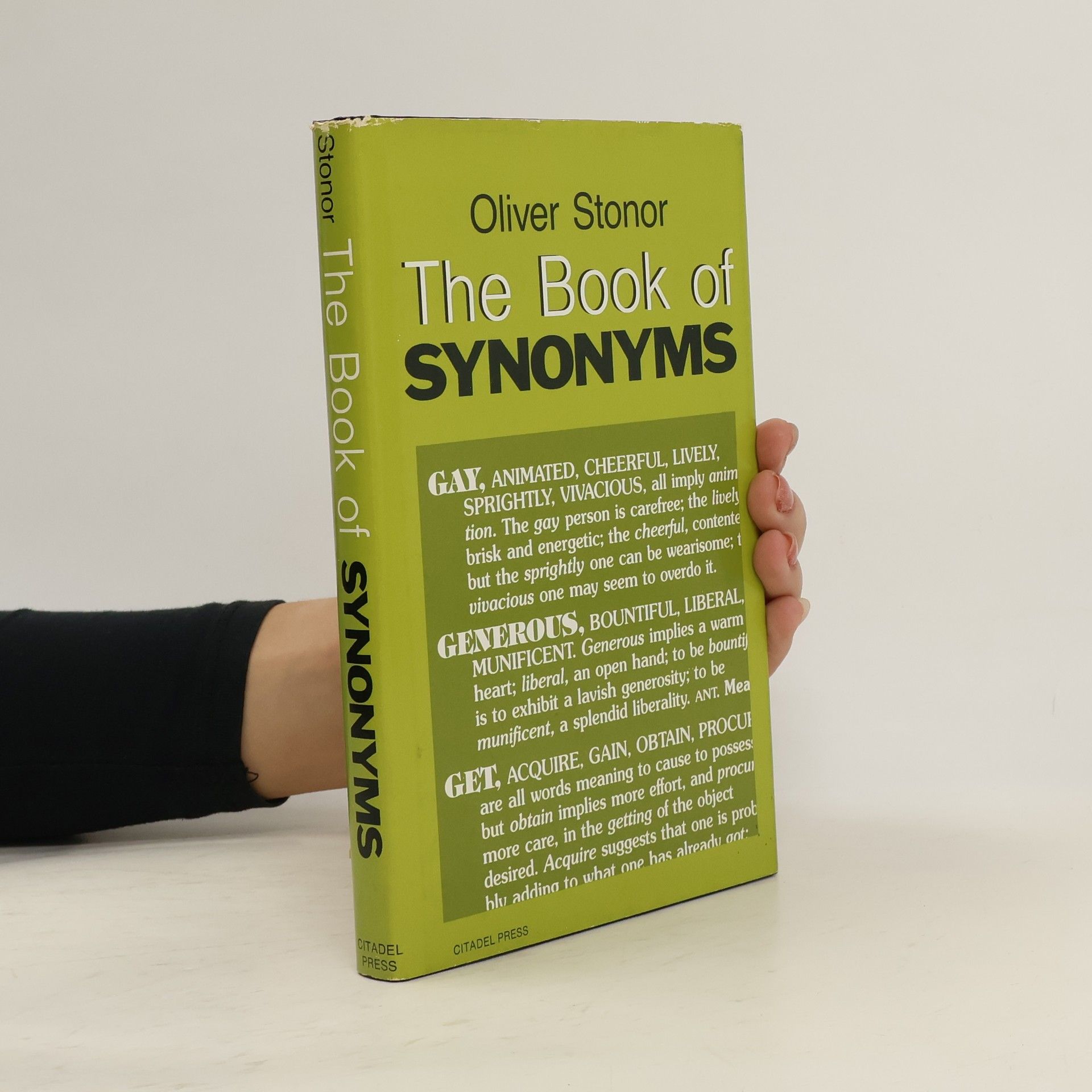 Oliver Stonor The Book of Synonyms