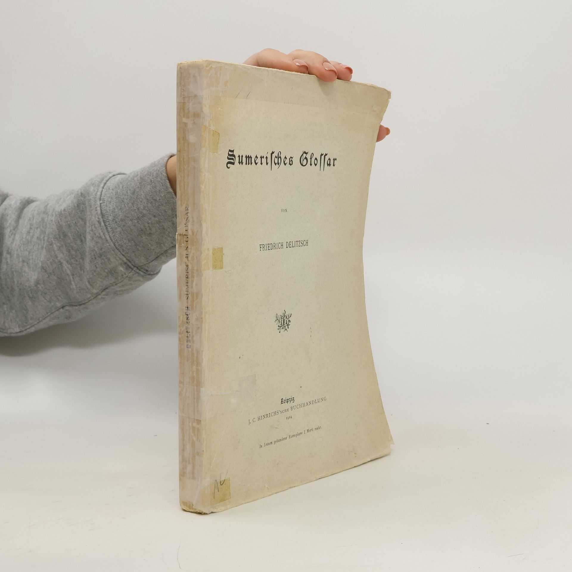 Friedrich Delitzsch Sumerisches Glossar