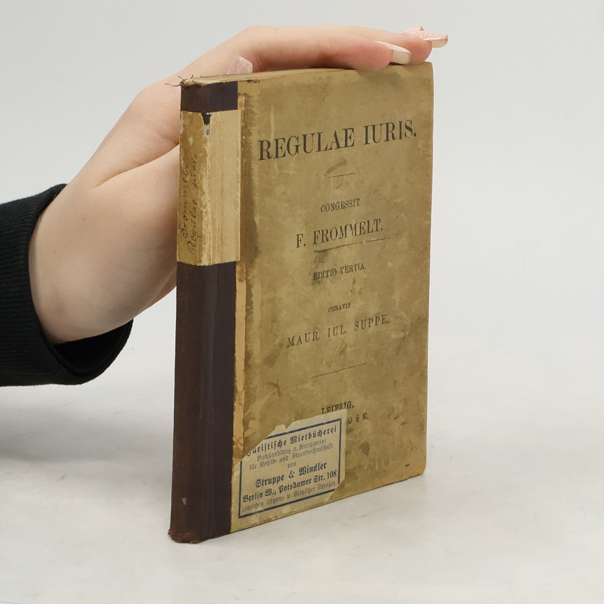 F. Frommelt Reguale Iuris