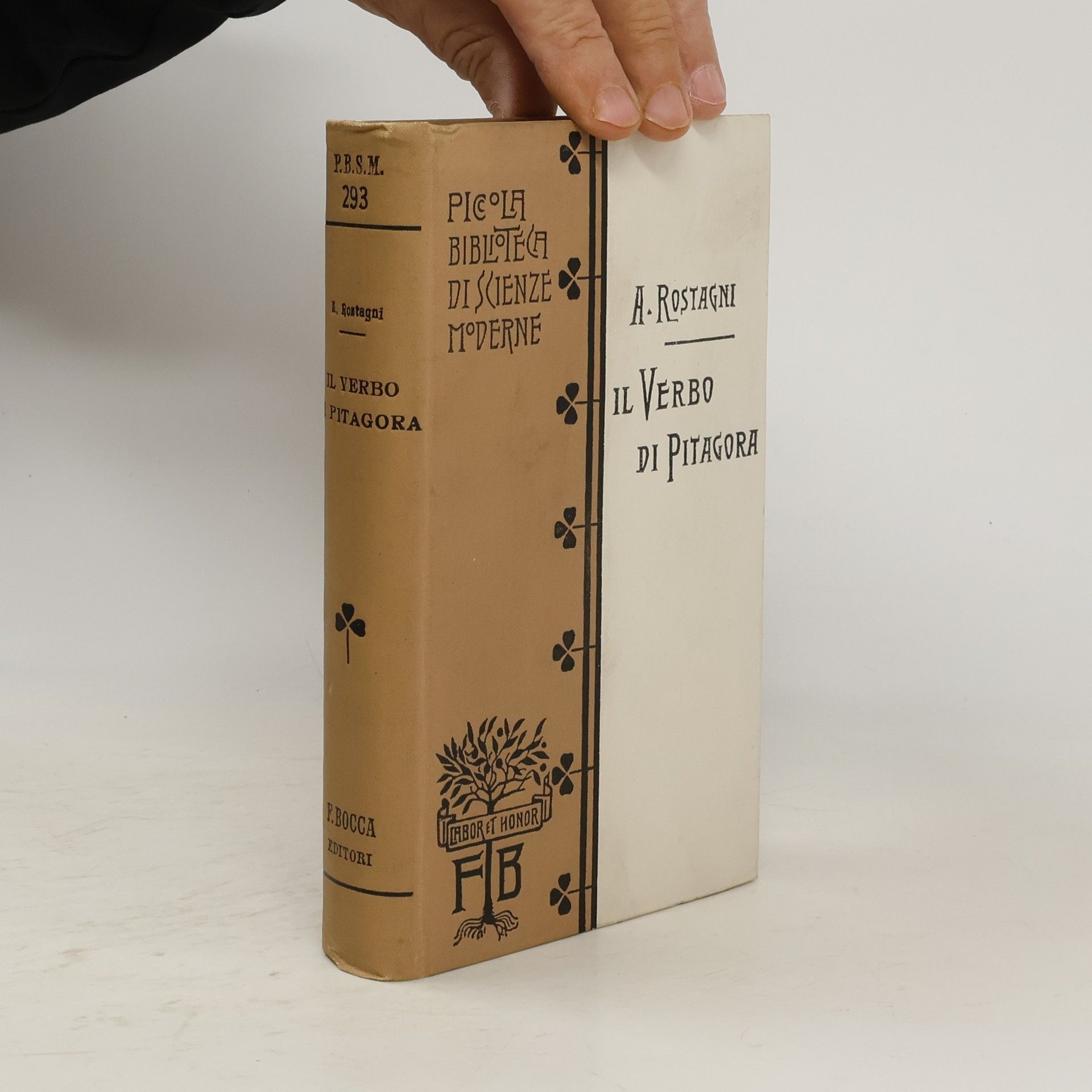 Augusto Rostagni Il verbo di Pitagora