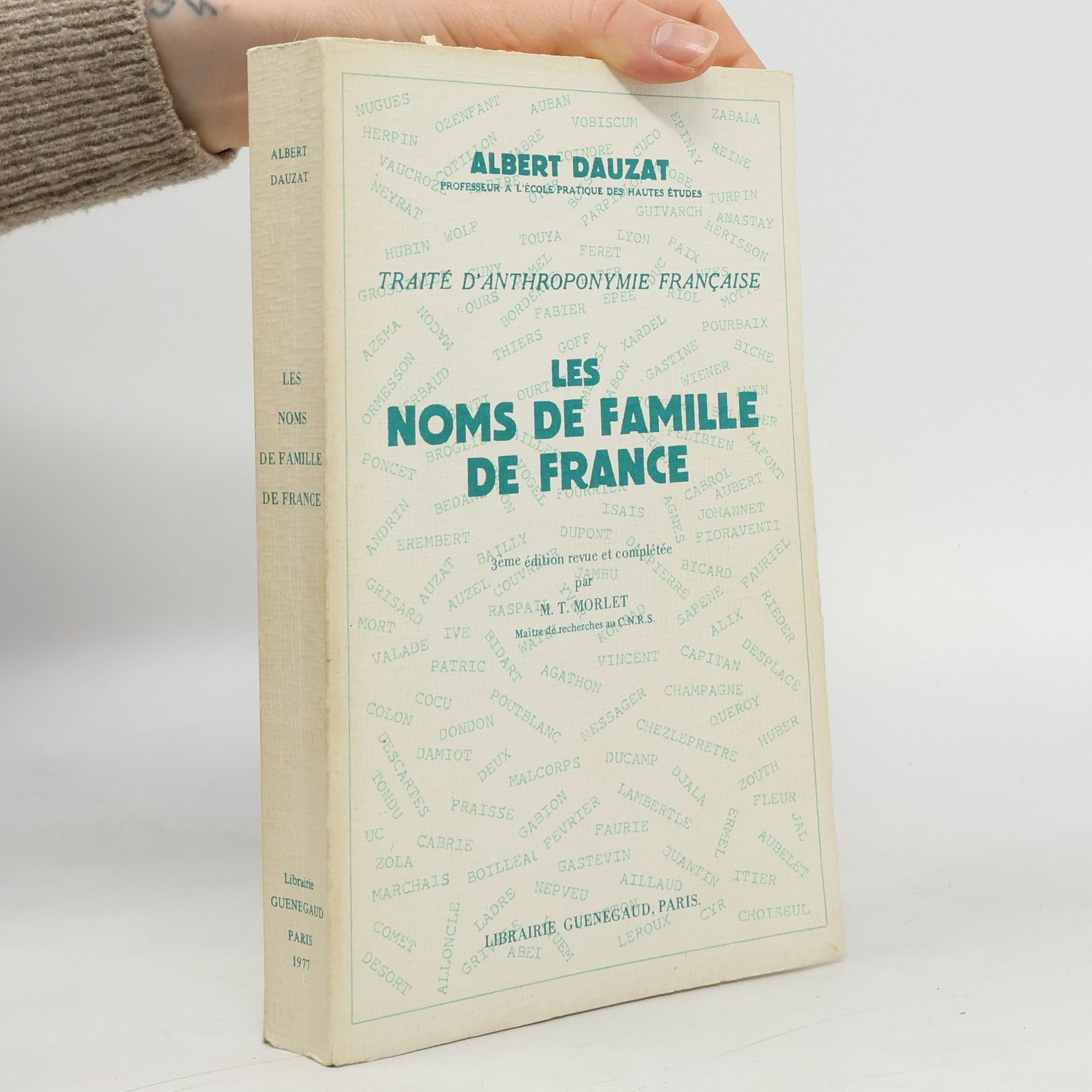 Albert Dauzat Les noms de famille de France