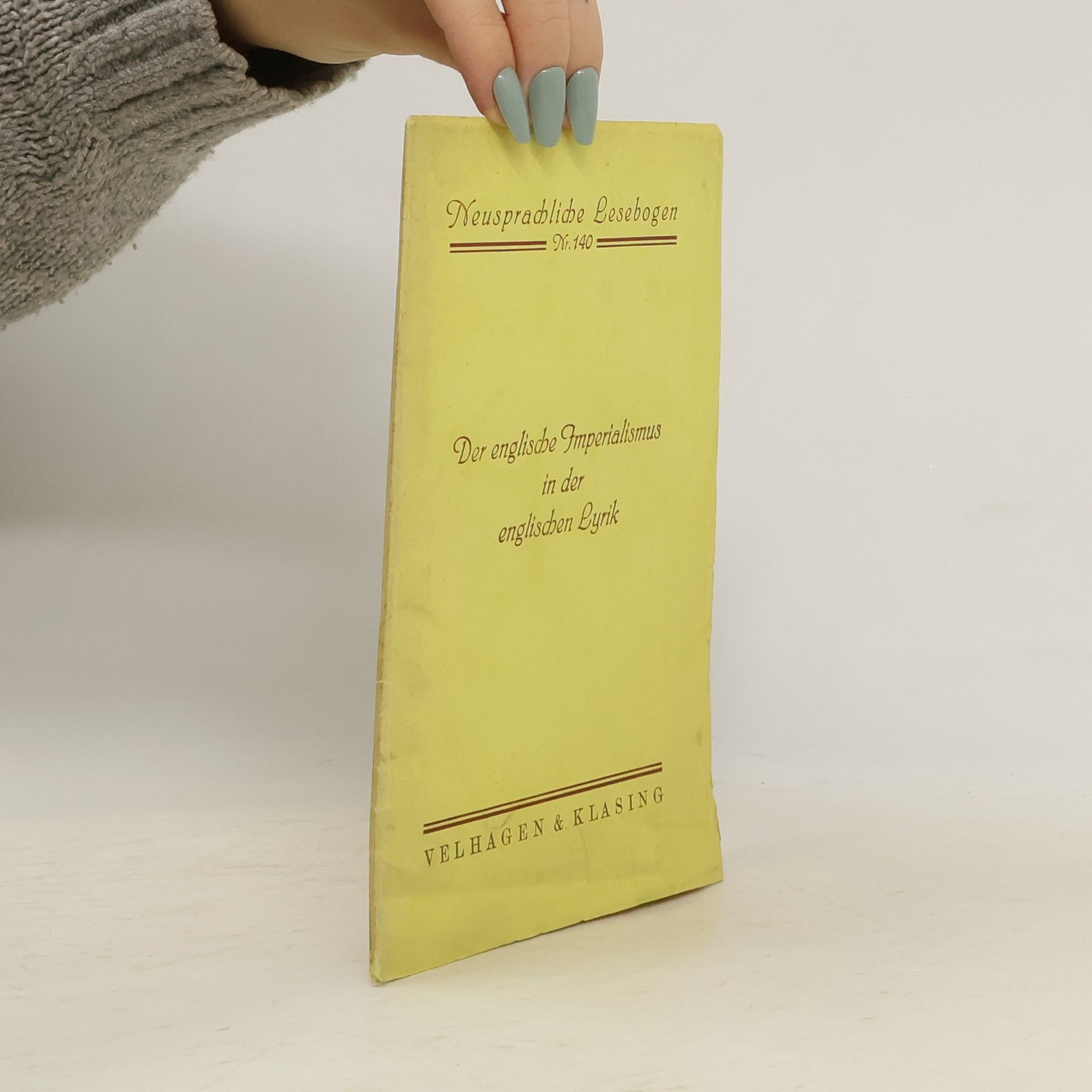Ernst Hansen Neusprachliche Lesebogen 140. Der englische Imperialismus in der englischen Lyrik