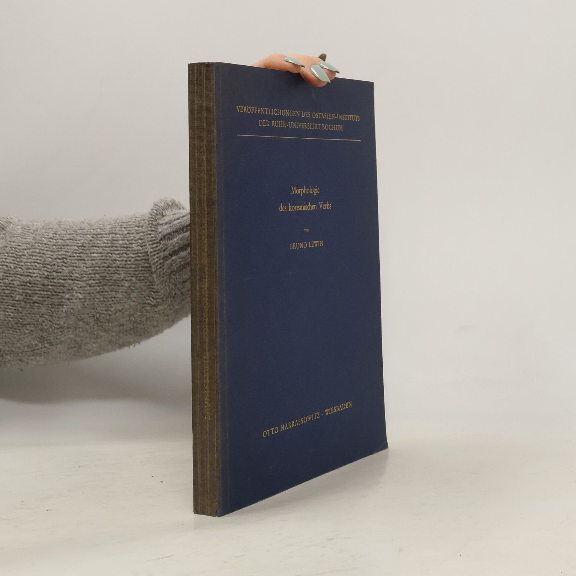 Bruno Lewin Morphologie des koreanischen Verbs