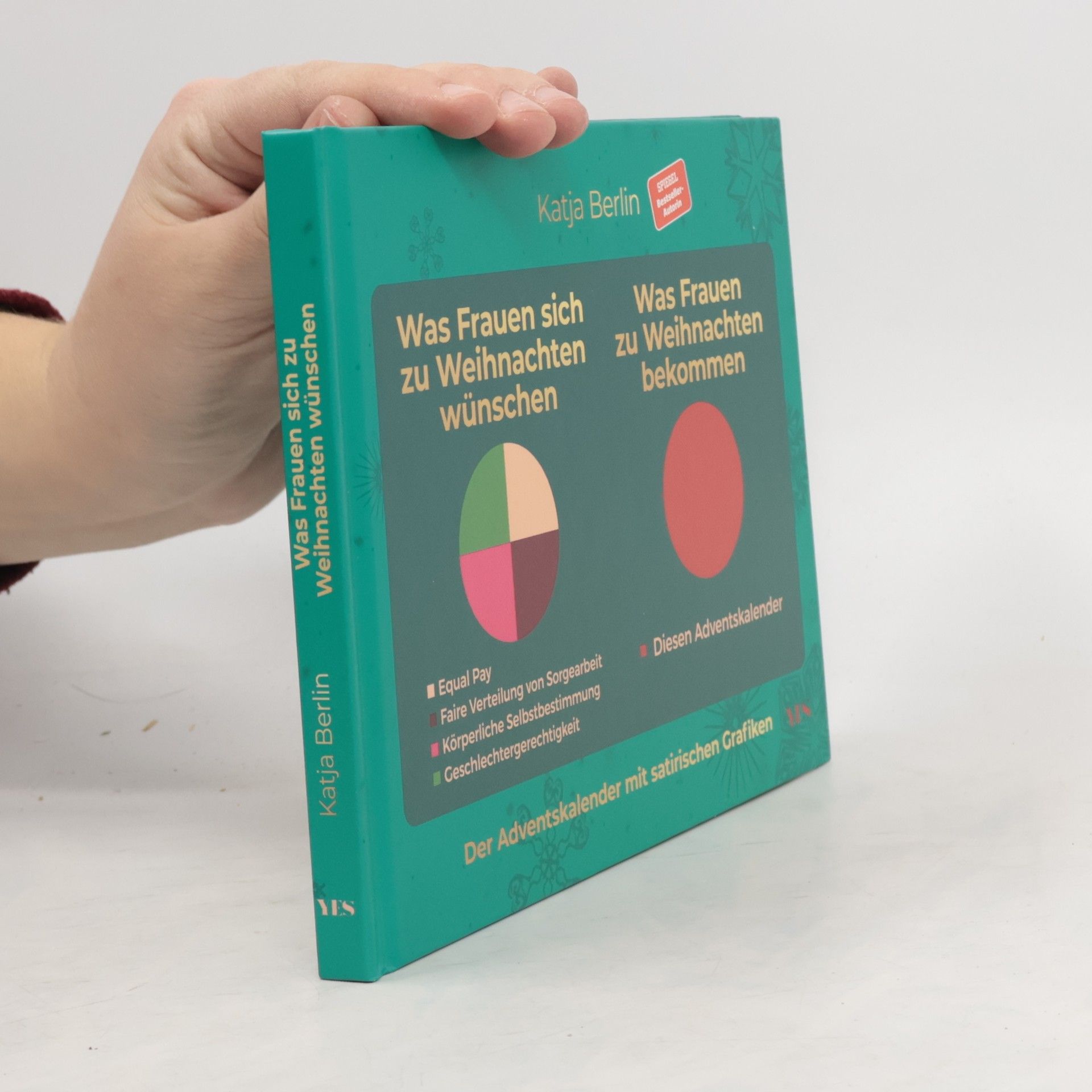 Katja Berlin Was Frauen sich zu Weihnachten wünschen. Was Frauen zu Weihnachten bekommen. Der Adventskalender mit satirischen Grafiken