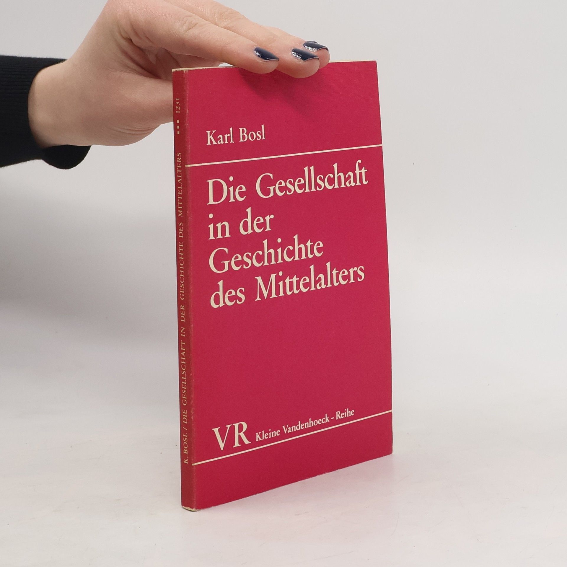 Karl Bosl Die Gesellschaft in der Geschichte des Mittelalters