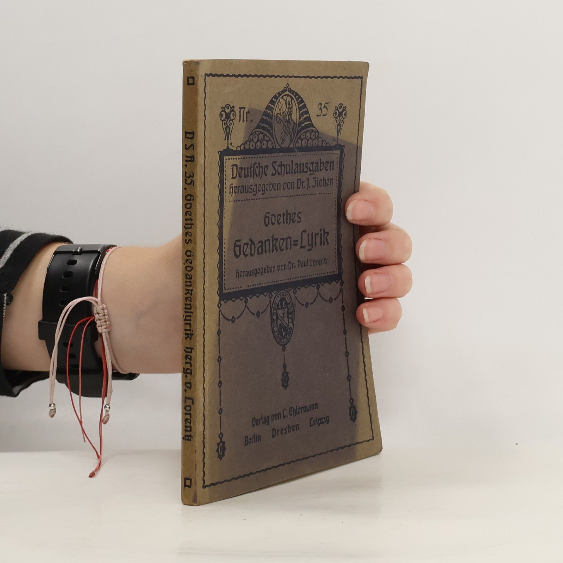 Paul Lorentz Goethes Gedankenlyrik