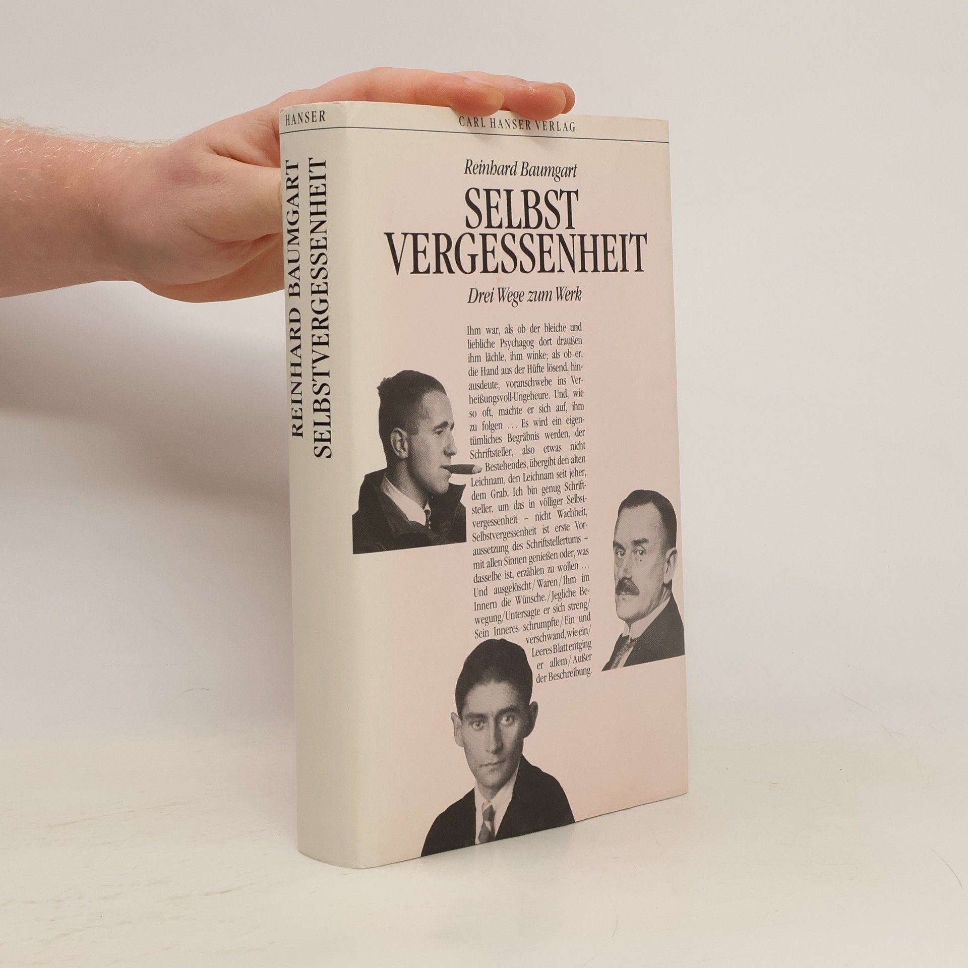 Reinhard Baumgart Selbstvergessenheit