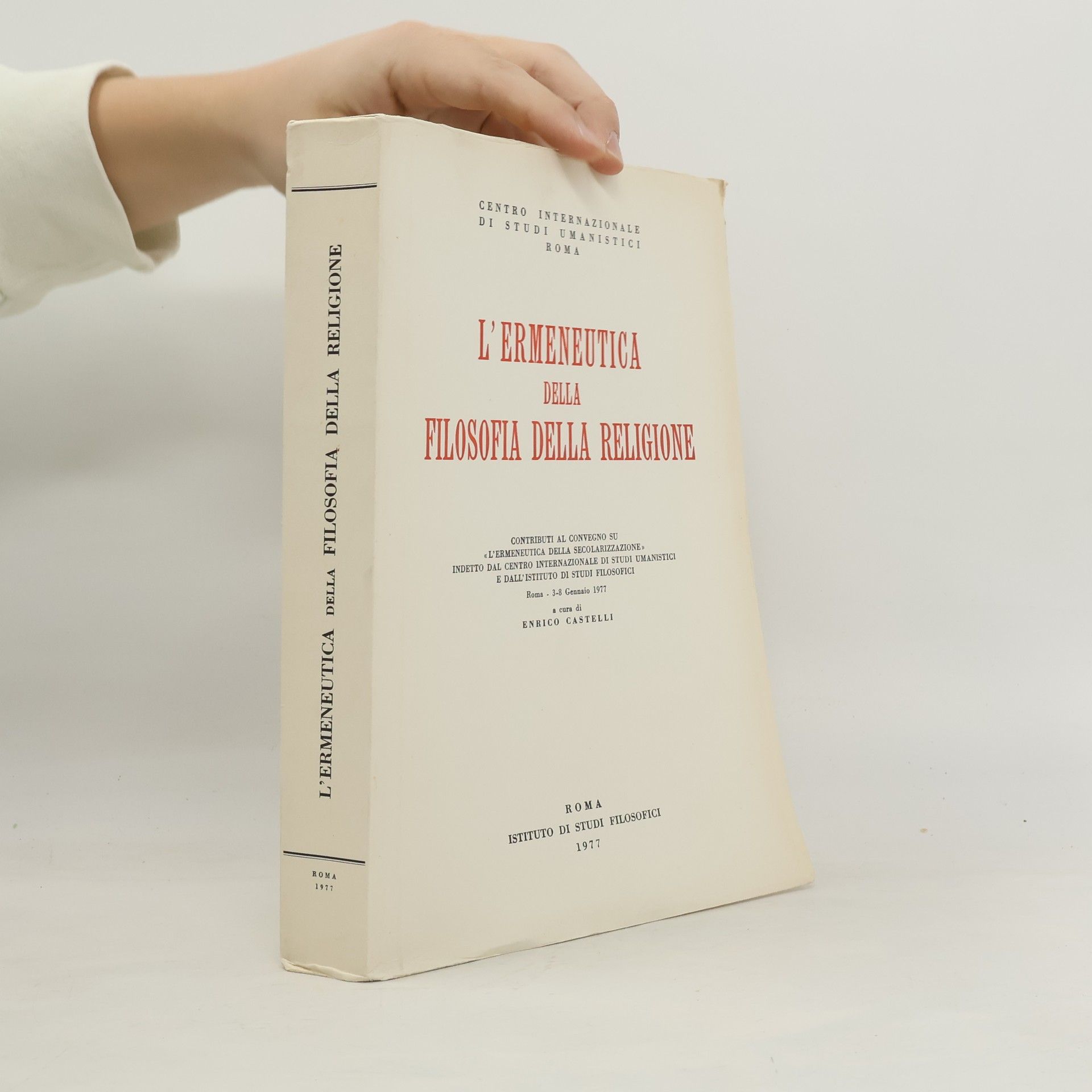 AA.VV. L'Ermeneutica della filosofia della religione