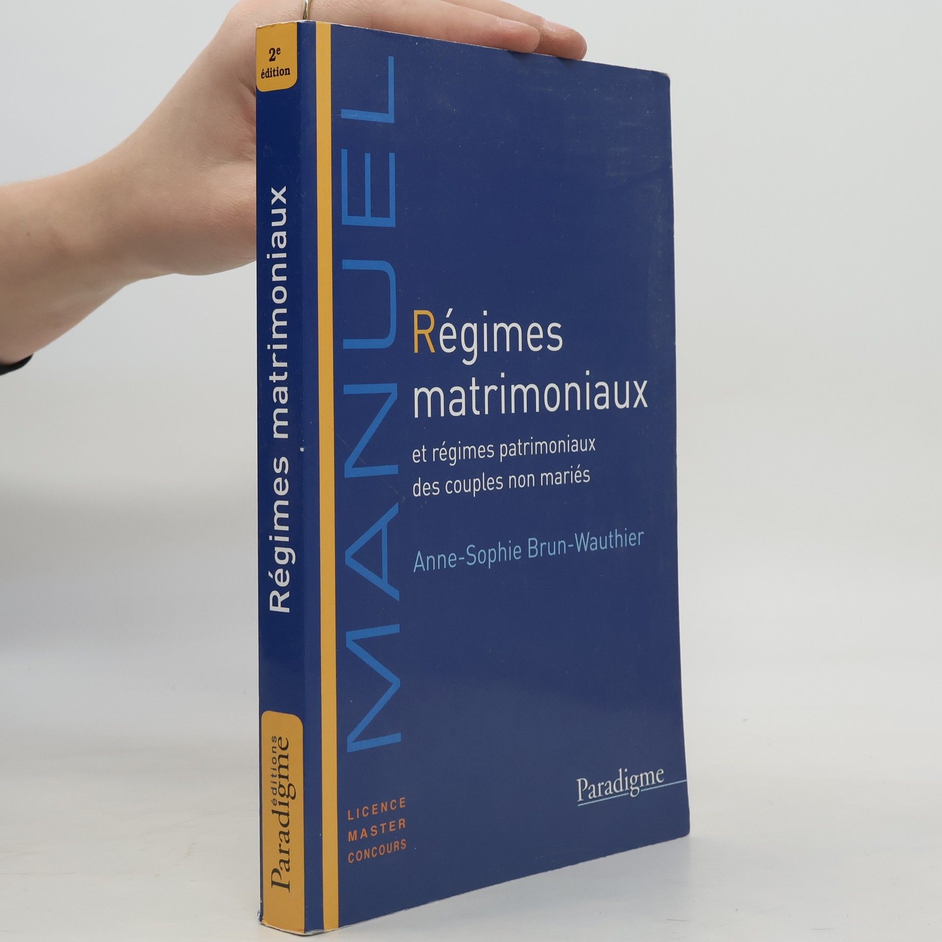 Anne-Sophie Brun-Wauthier Régimes matrimoniaux