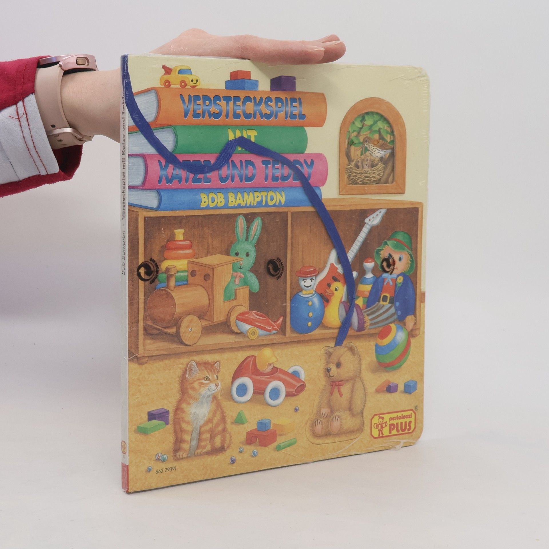 Bob Bampton Versteckspiel mit Katze und Teddy