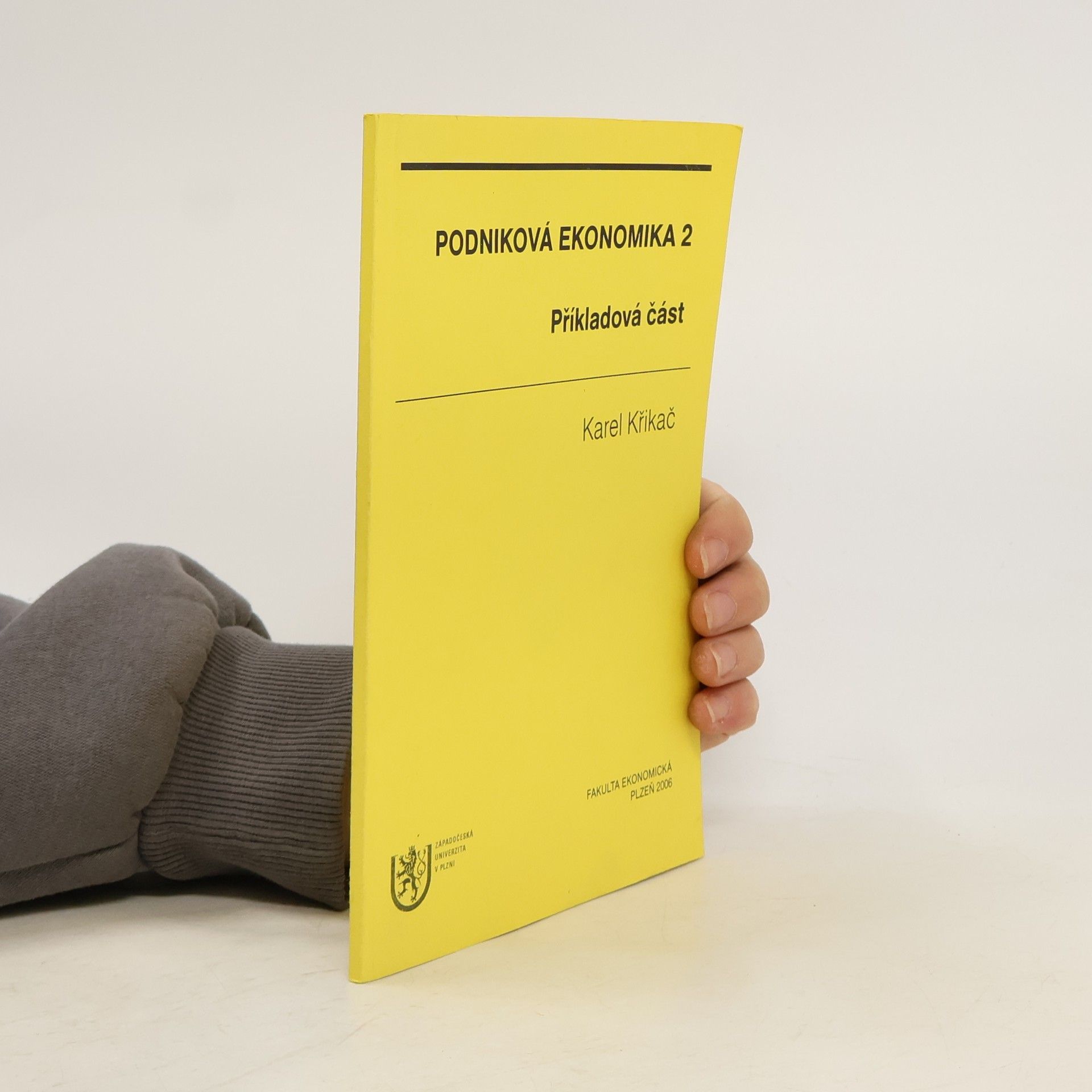 Karel Křikač Podniková ekonomika 2 - příkladová část