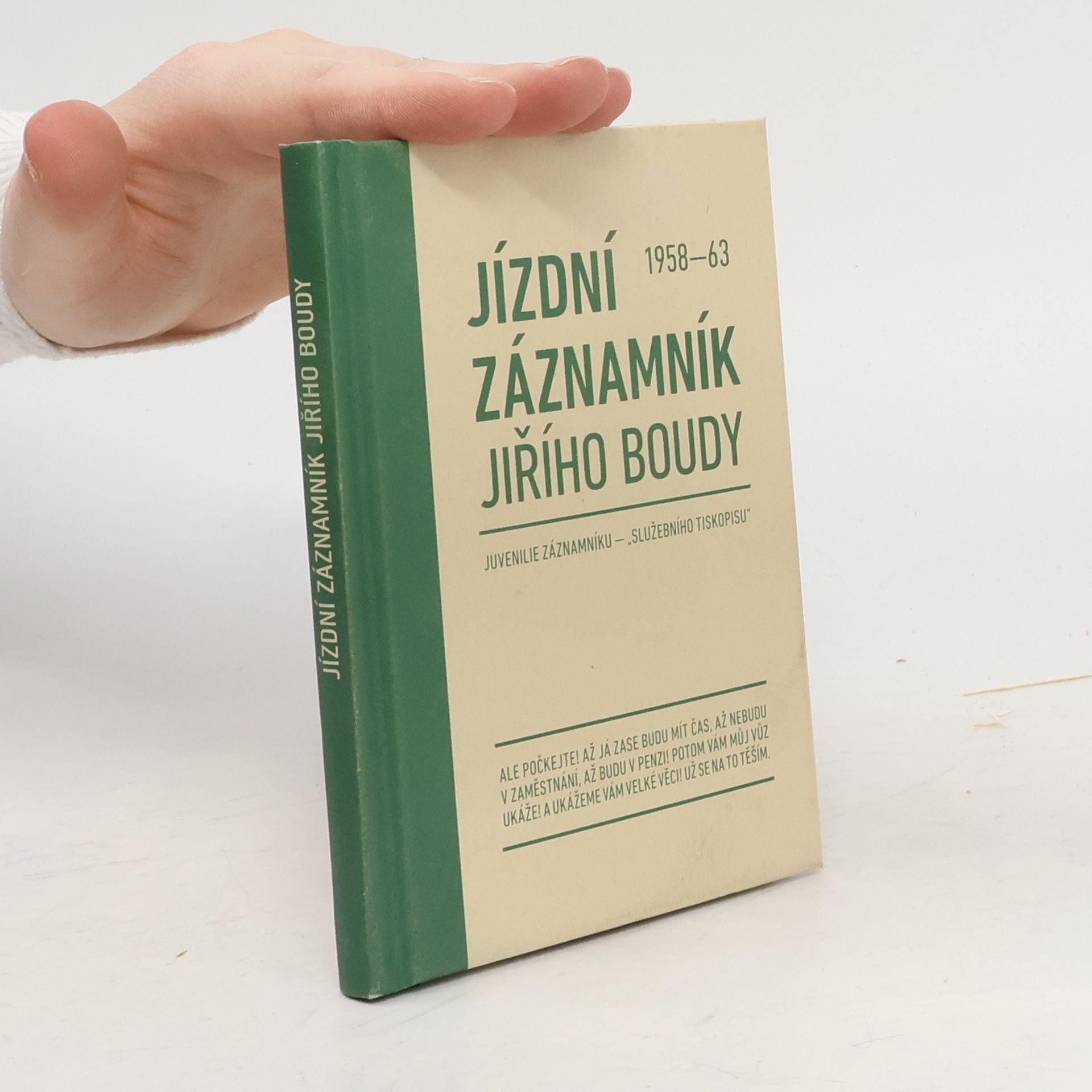 Jízdní záznamník Jiřího Boudy