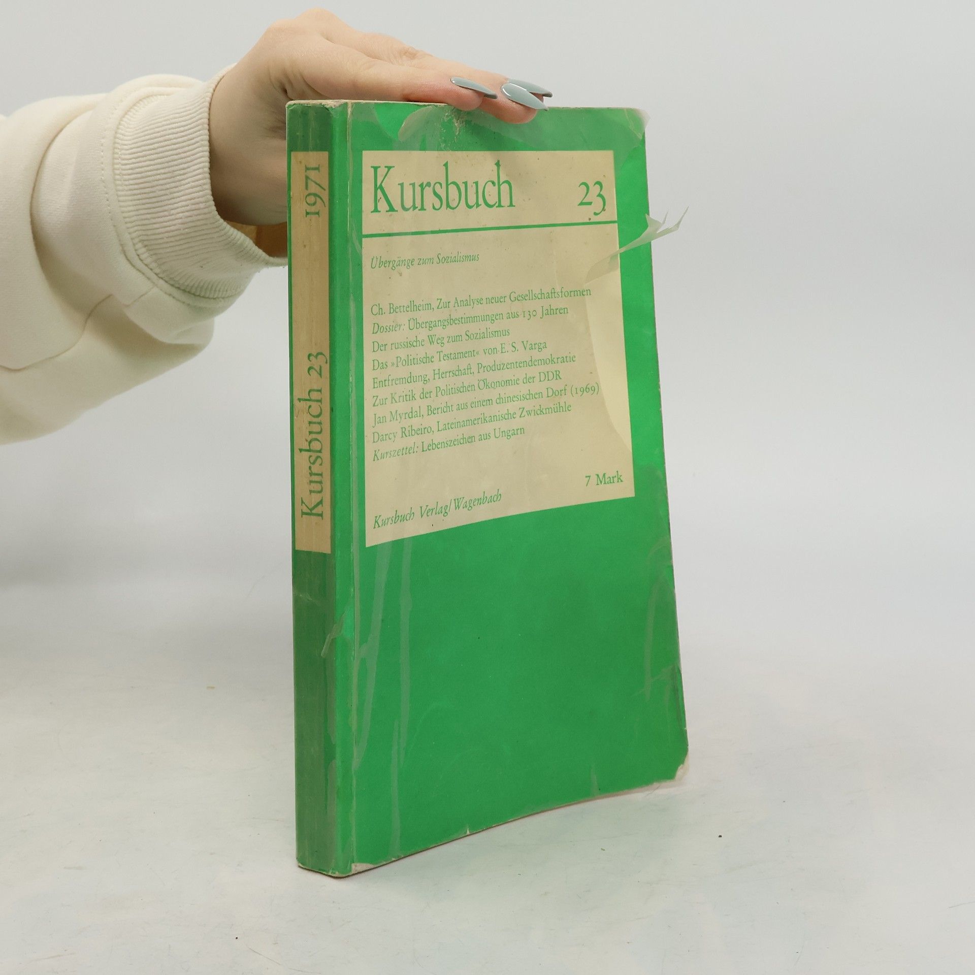 AA.VV. Kursbuch 23, 1971 - Übergänge zum Sozialismus