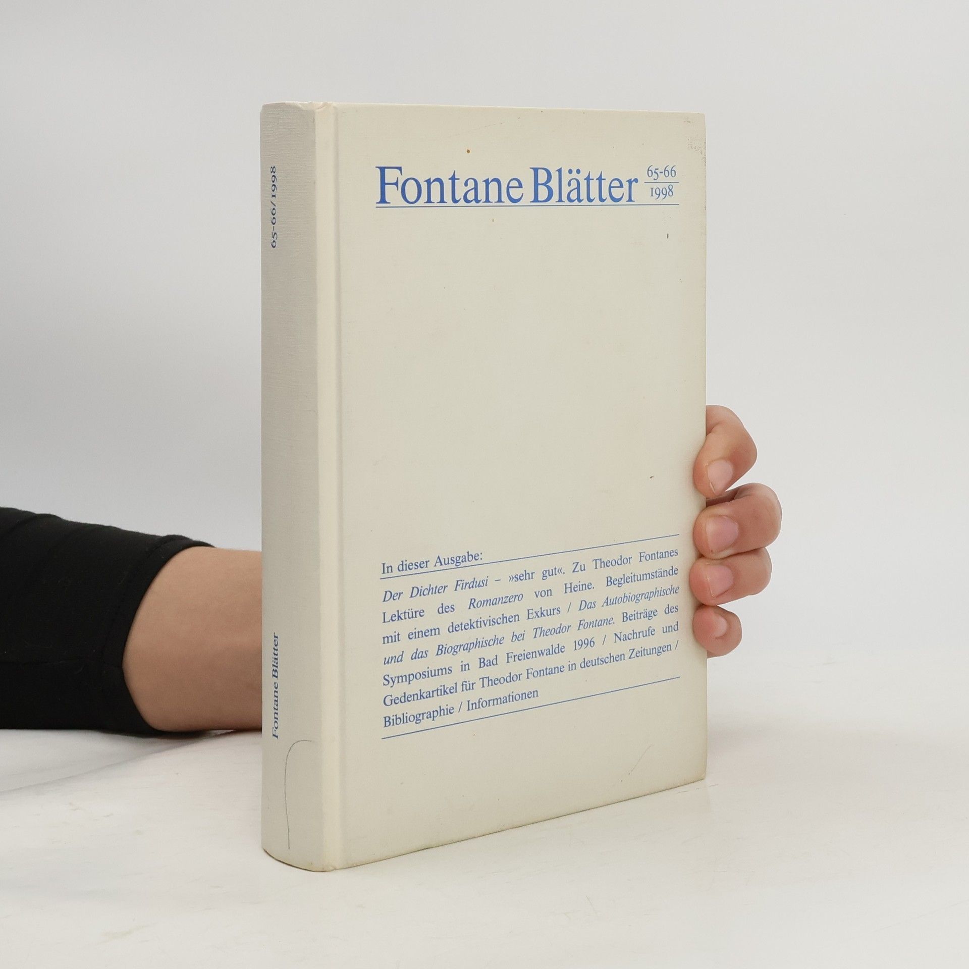 kolektiv Fontane Blätter 65-66/1998