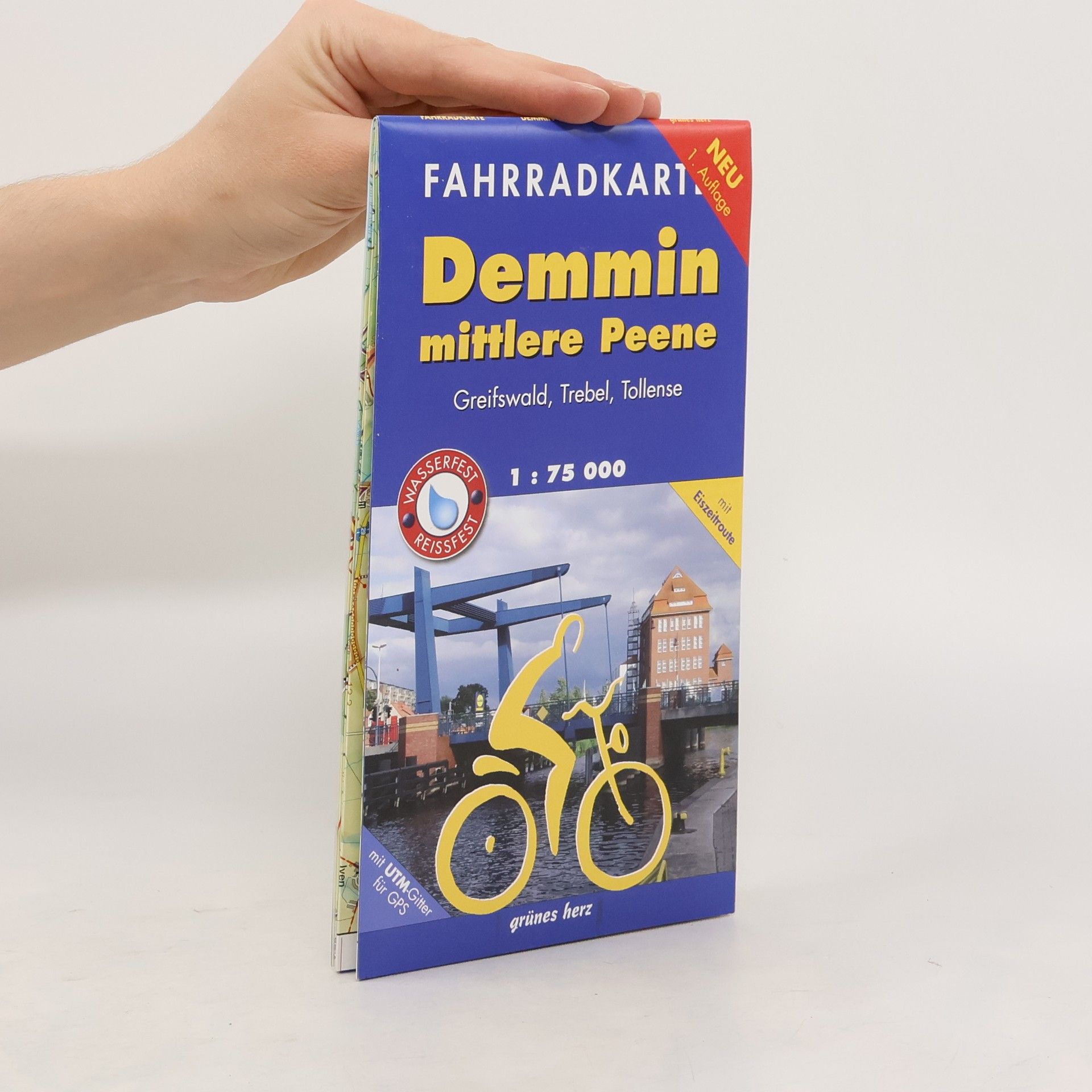 Autorenkollektiv Fahrradkarte Demmin, mittlere Peene