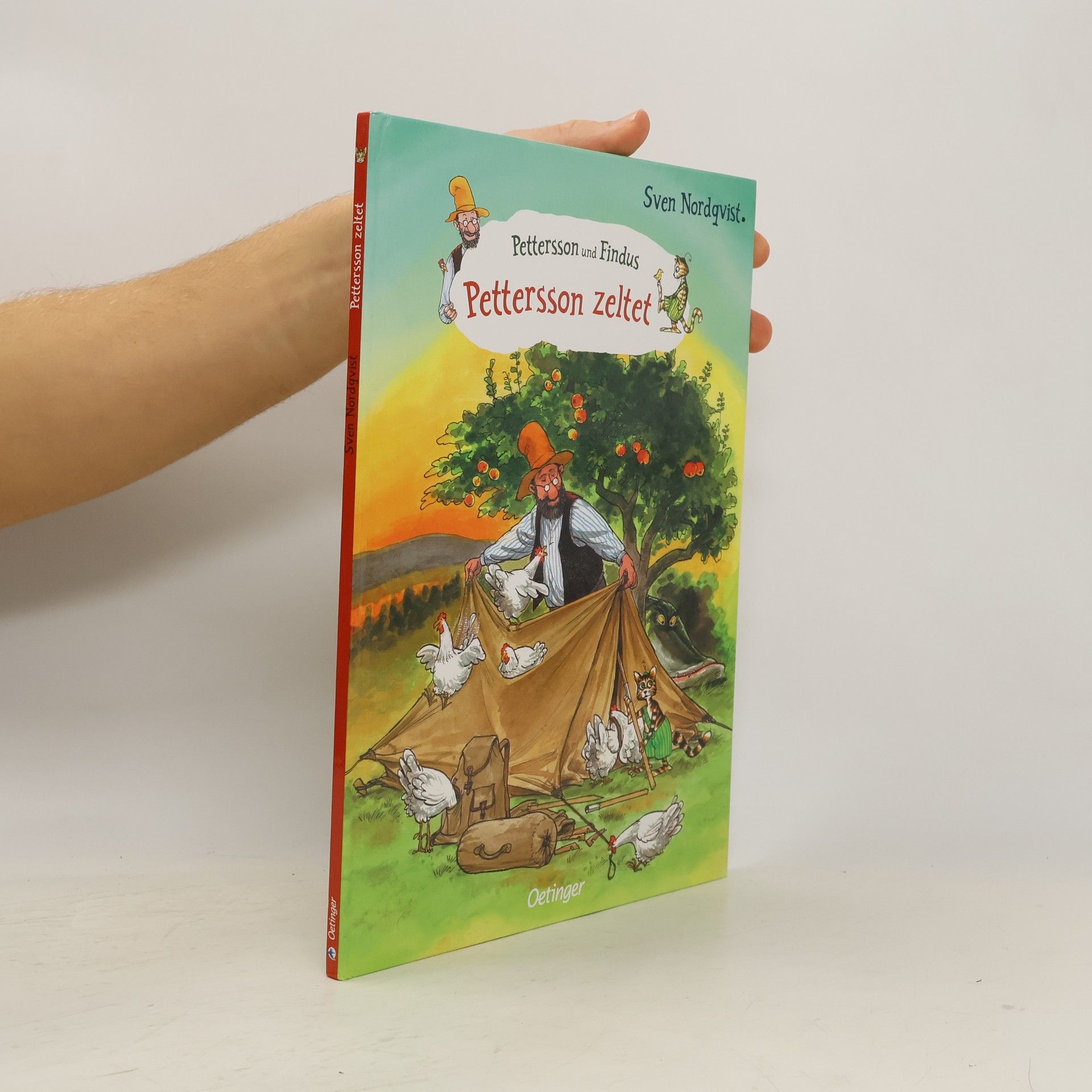 Sven Nordqvist Pettersson zeltet