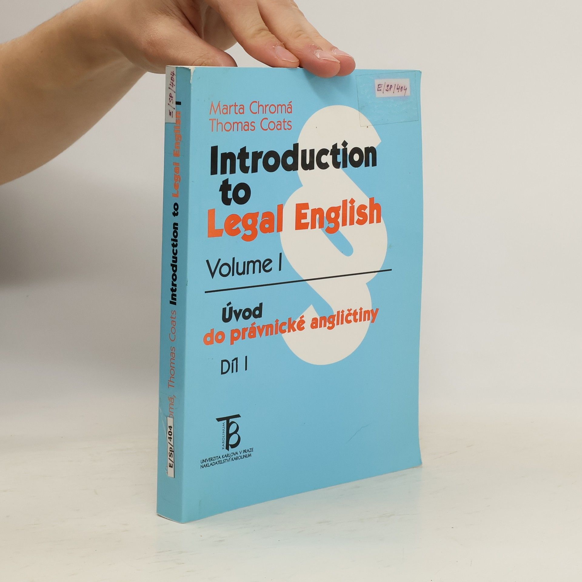 Marta Chromá Introduction to legal English. I. díl