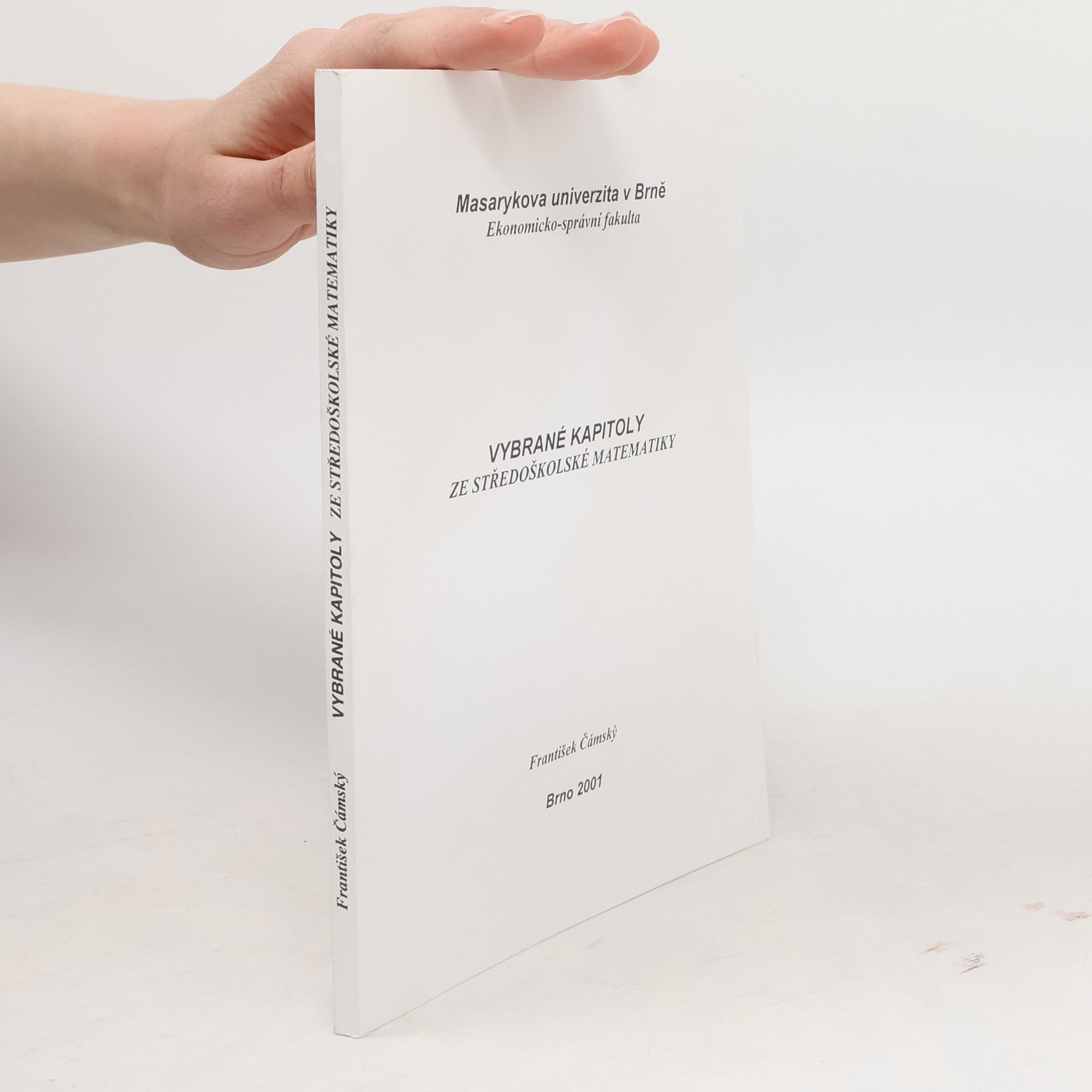 Vybrané kapitoly ze středoškolské matematiky