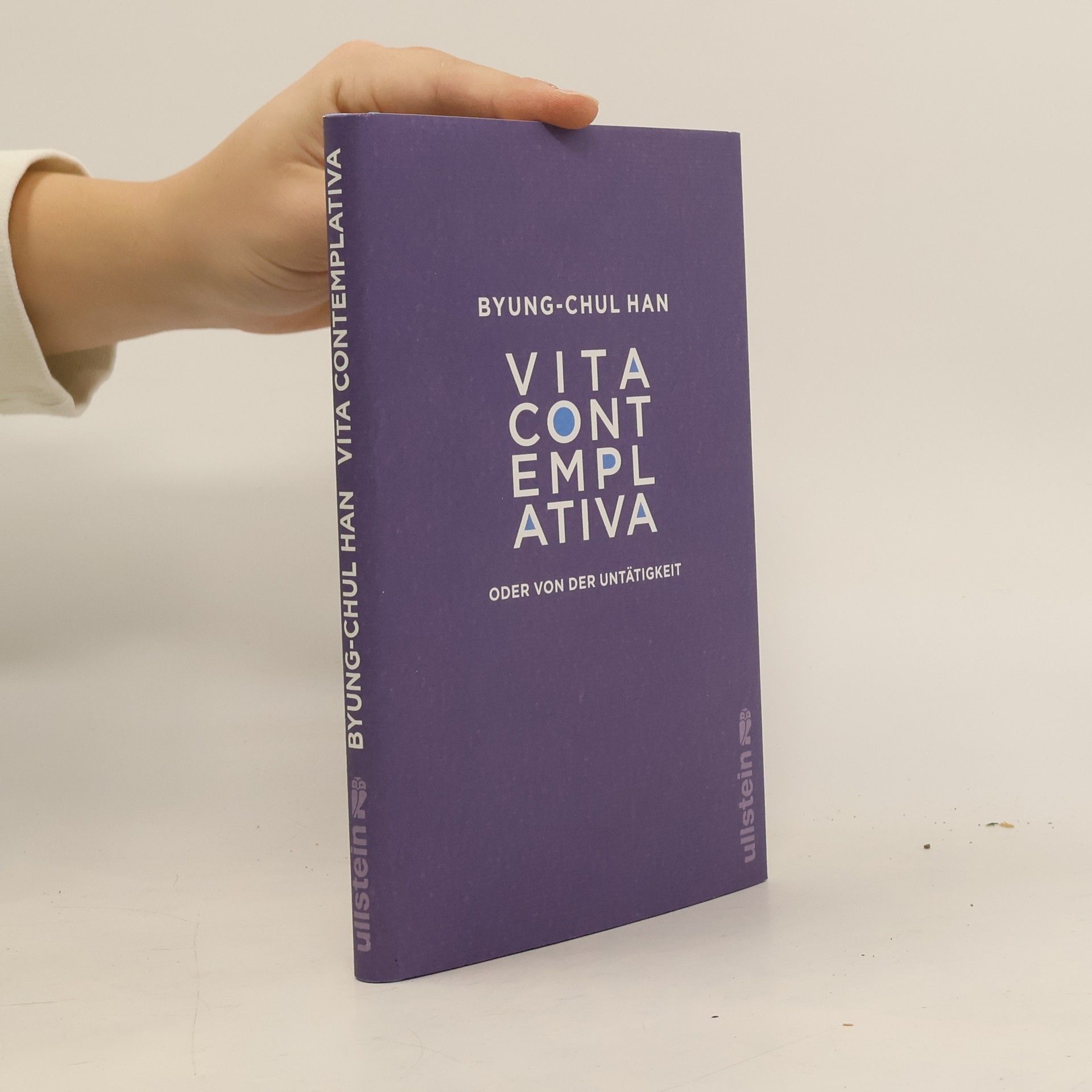 Han Byung Chul Vita contemplativa oder Von der Untätigkeit