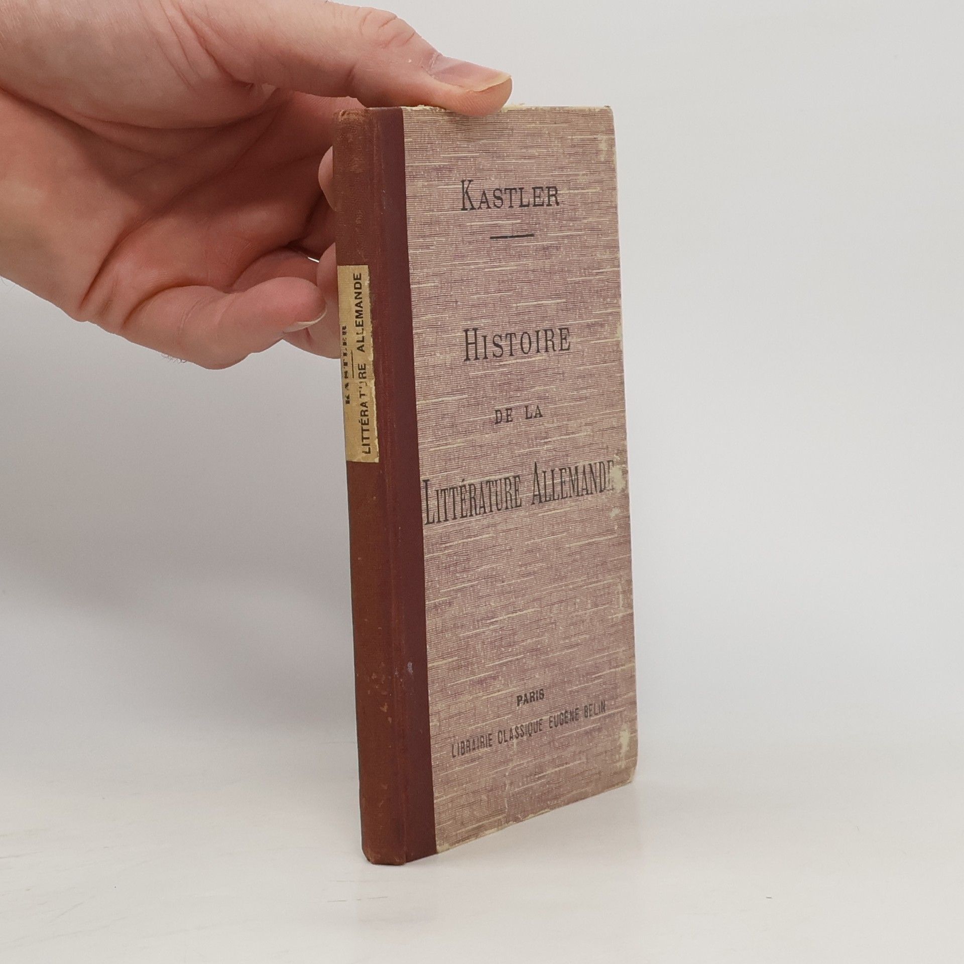 F. Kastler L'histoire de la Littérature