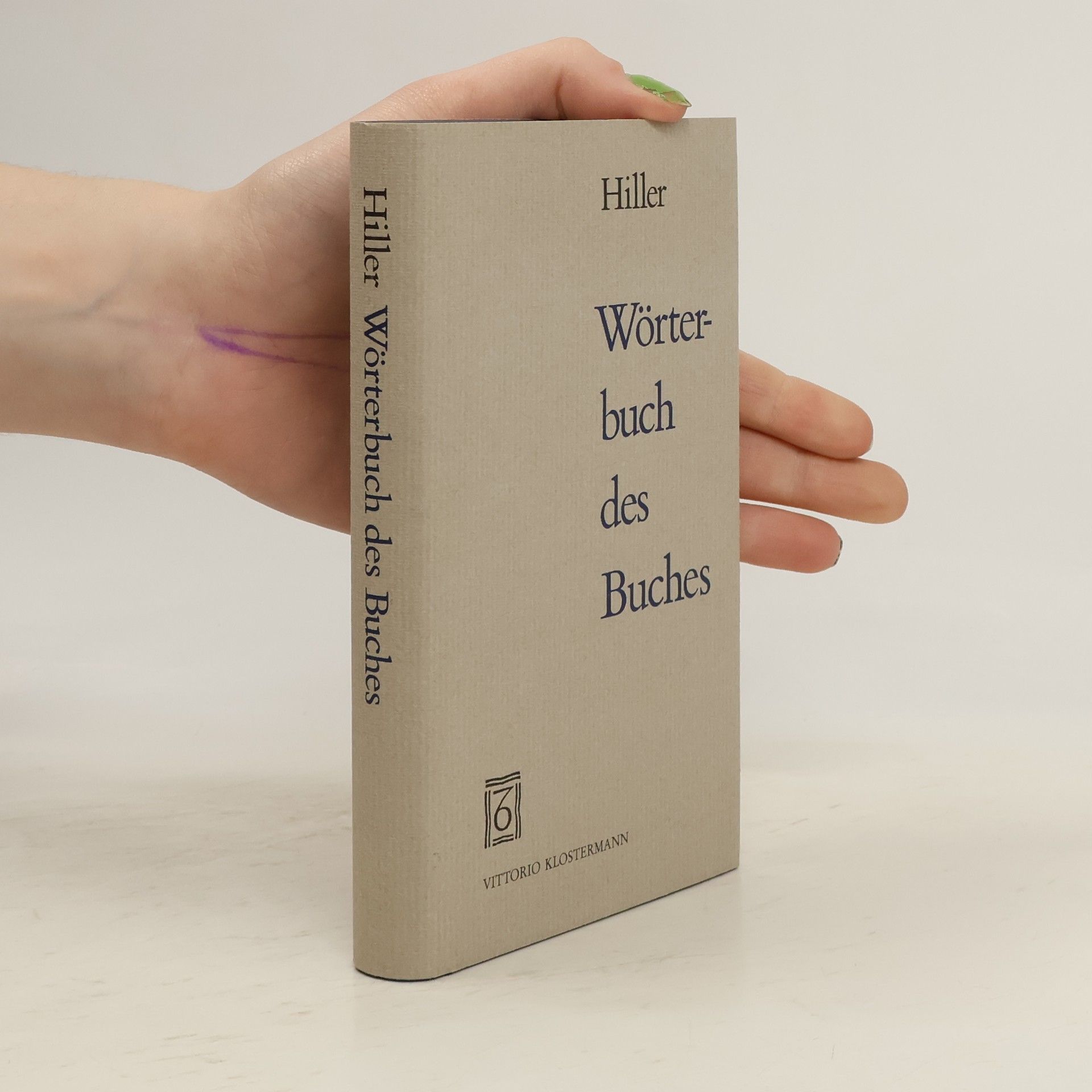 Helmut Hiller Wörterbuch des Buches