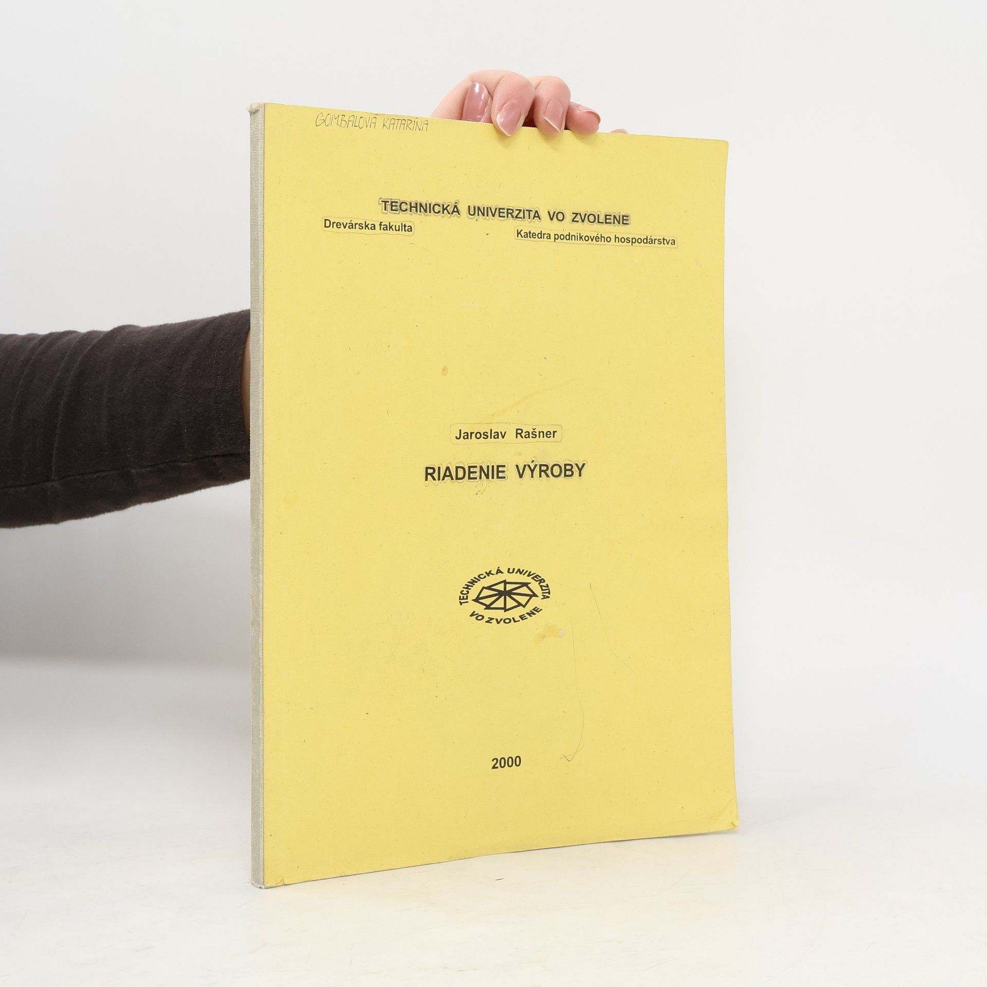 Jaroslav Rašner Riadenie výroby