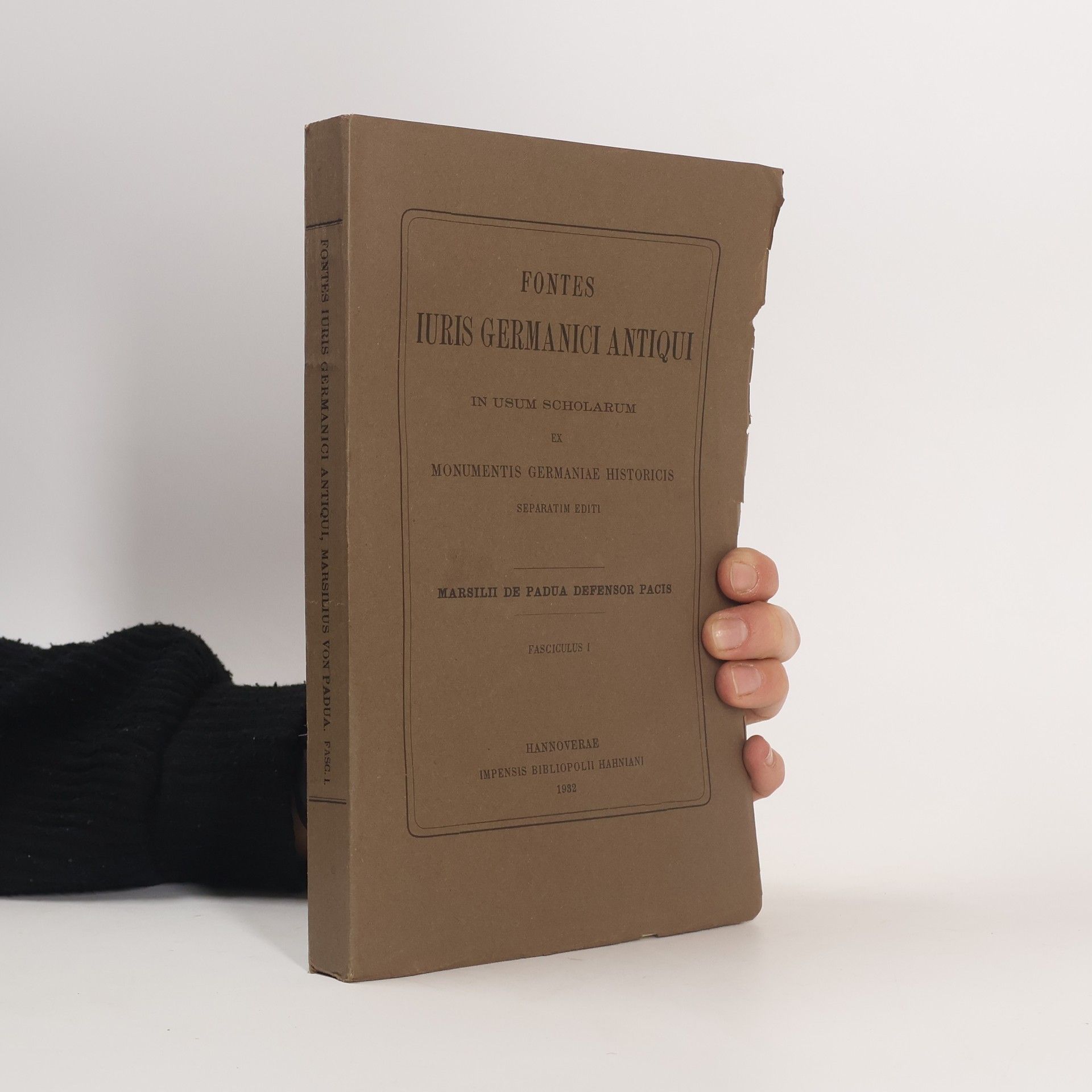 Fontes iuris Germanici antiqui in usum scholarum. Monumentis Germaniae Historicis 1