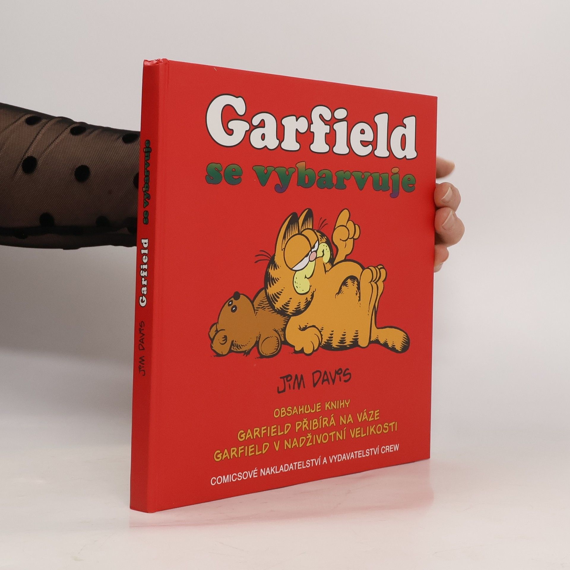 Jim Davis Garfield se vybarvuje