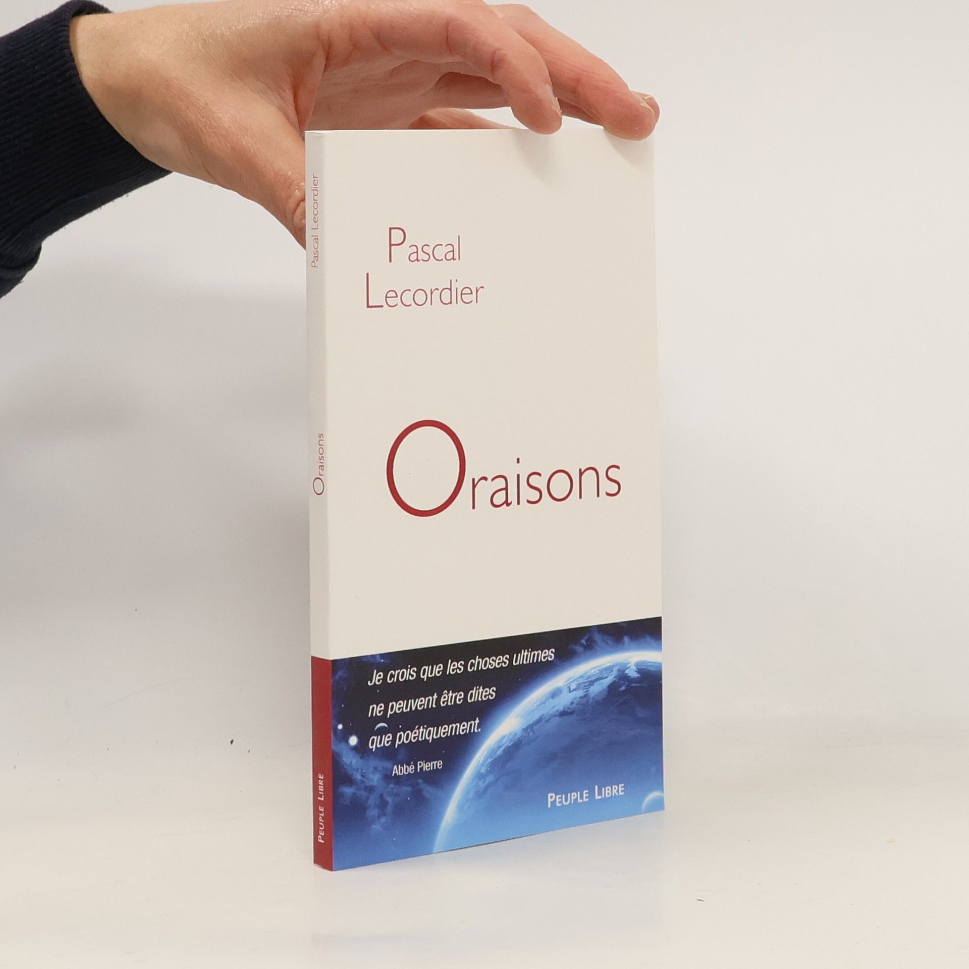 Pascal Lecordier Oraisons