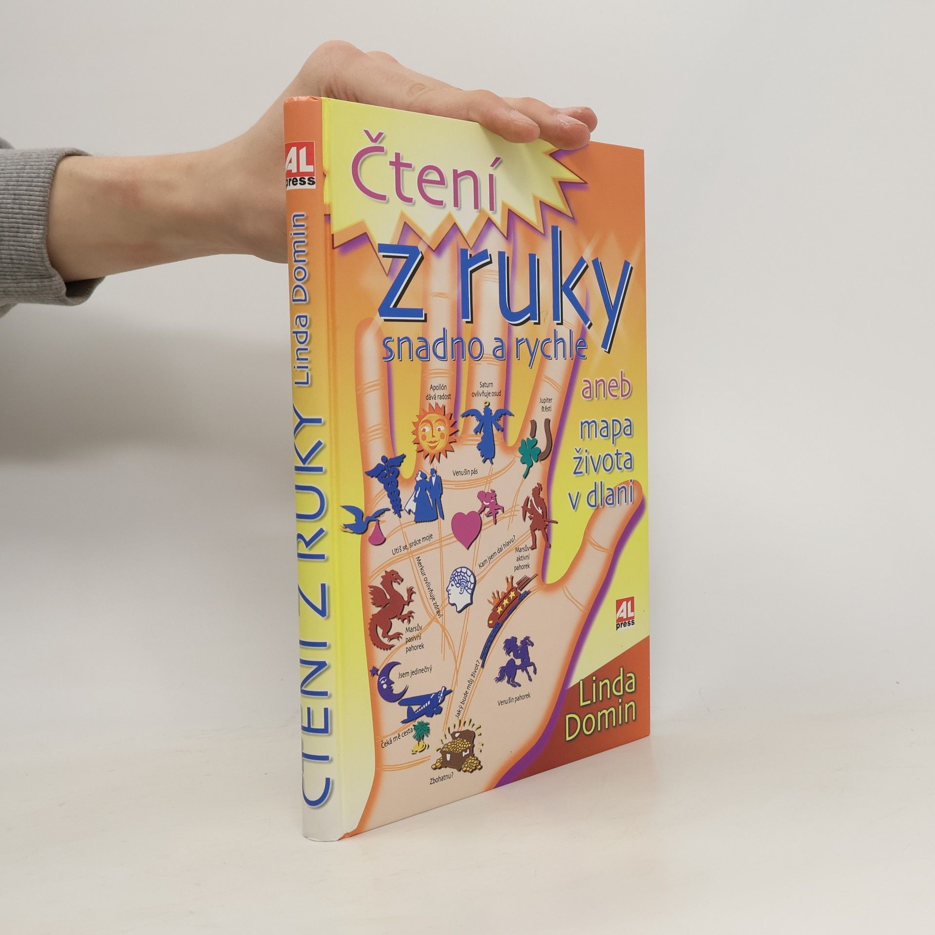 Linda Domin Čtení z ruky snadno a rychle, aneb, Mapa života v dlani