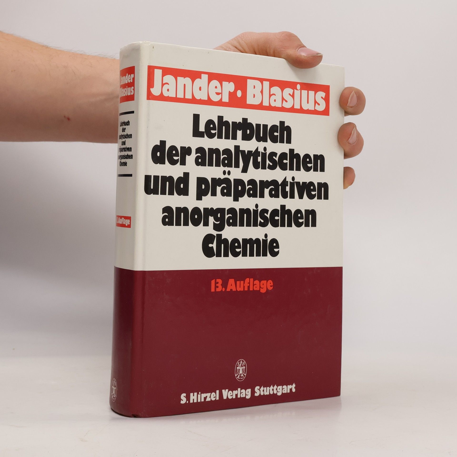 Gerhart Jander Lehrbuch der analytischen und präparativen anorganischen Chemie