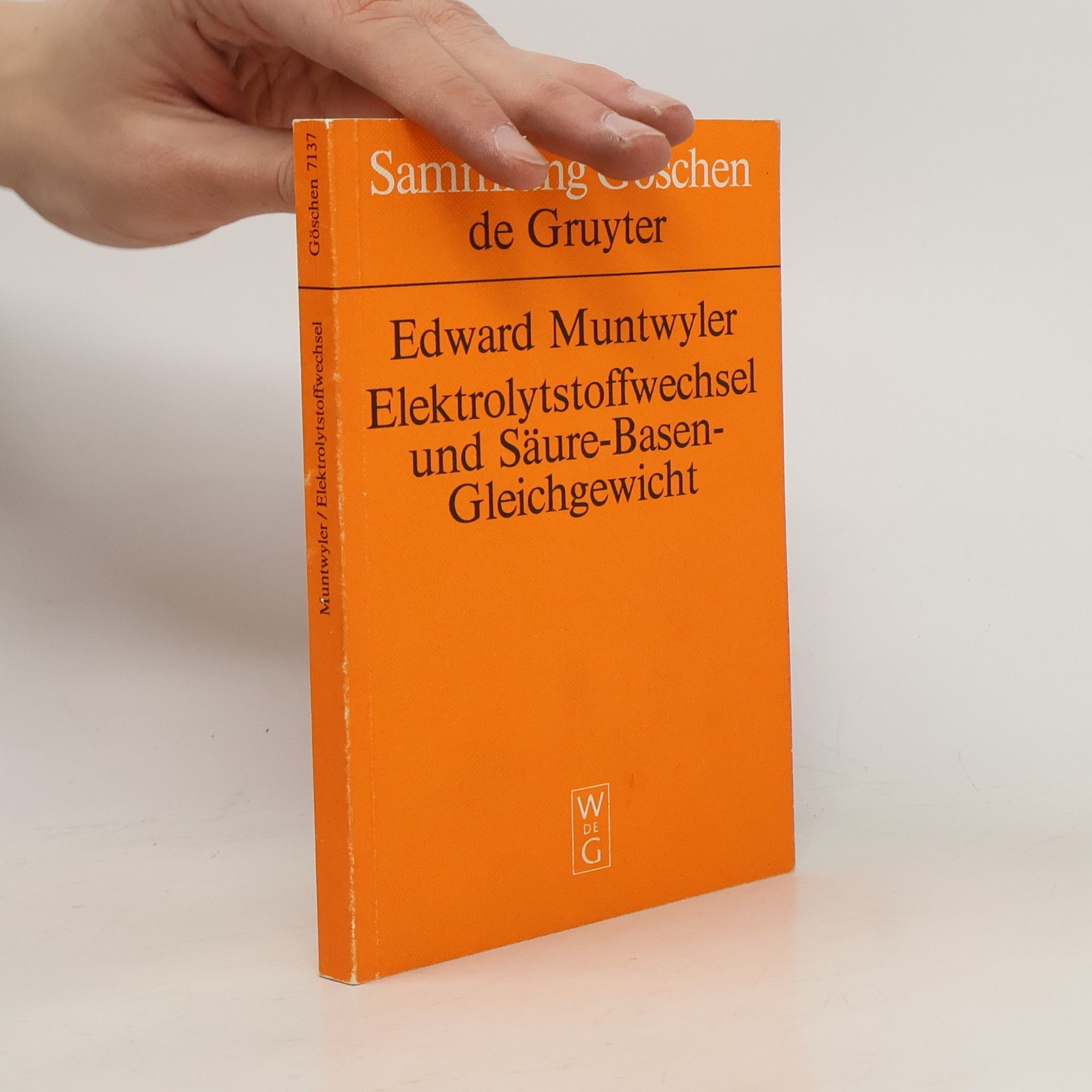 Edward Muntwyler Elektrolytstoffwechsel und Säure-Basen-Gleichgewicht