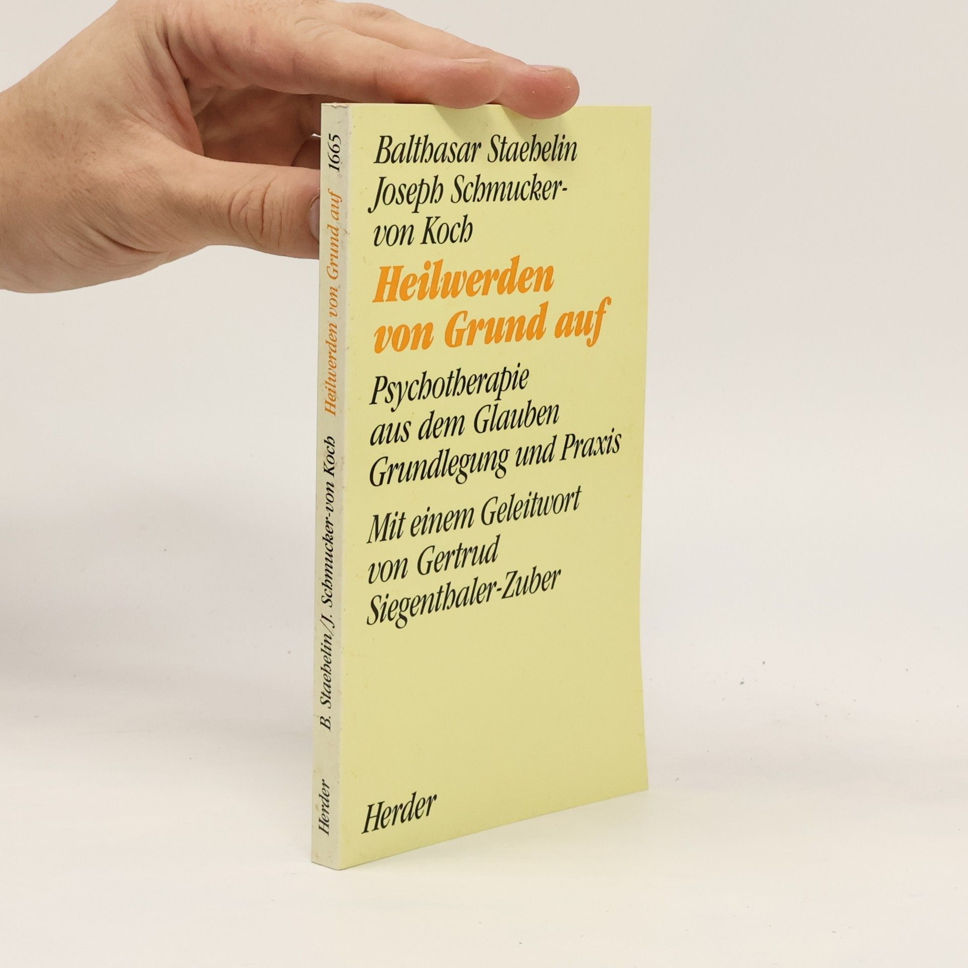Balthasar Staehelin Heilwerden von Grund auf