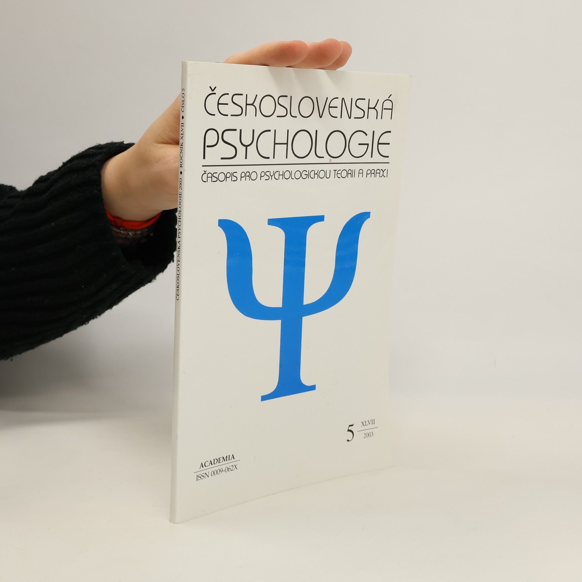 Collectif d'auteurs Československá psychologie 5/2003