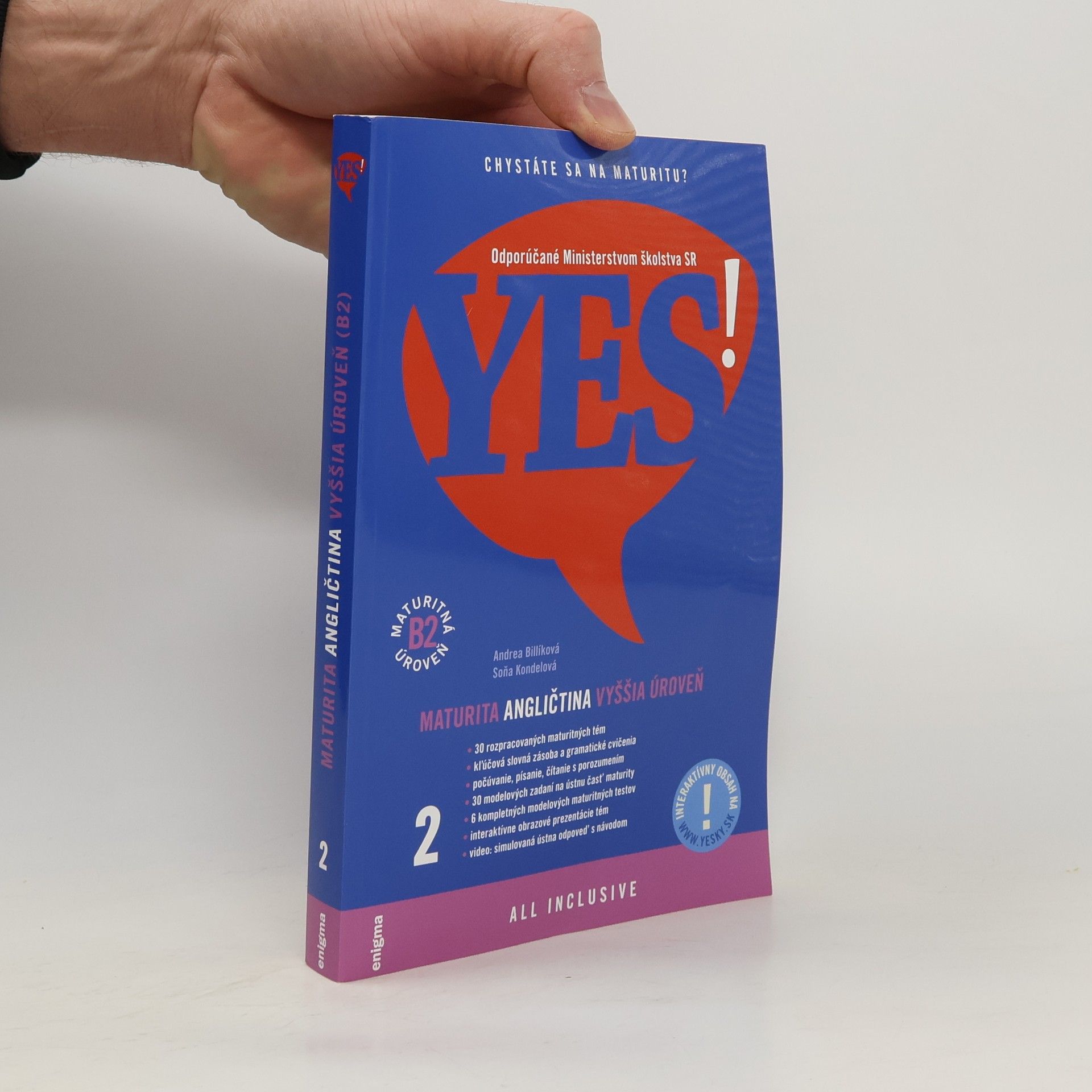 Andrea Bilíková Yes! Maturita. Angličtina. Vyššia úroveň 2