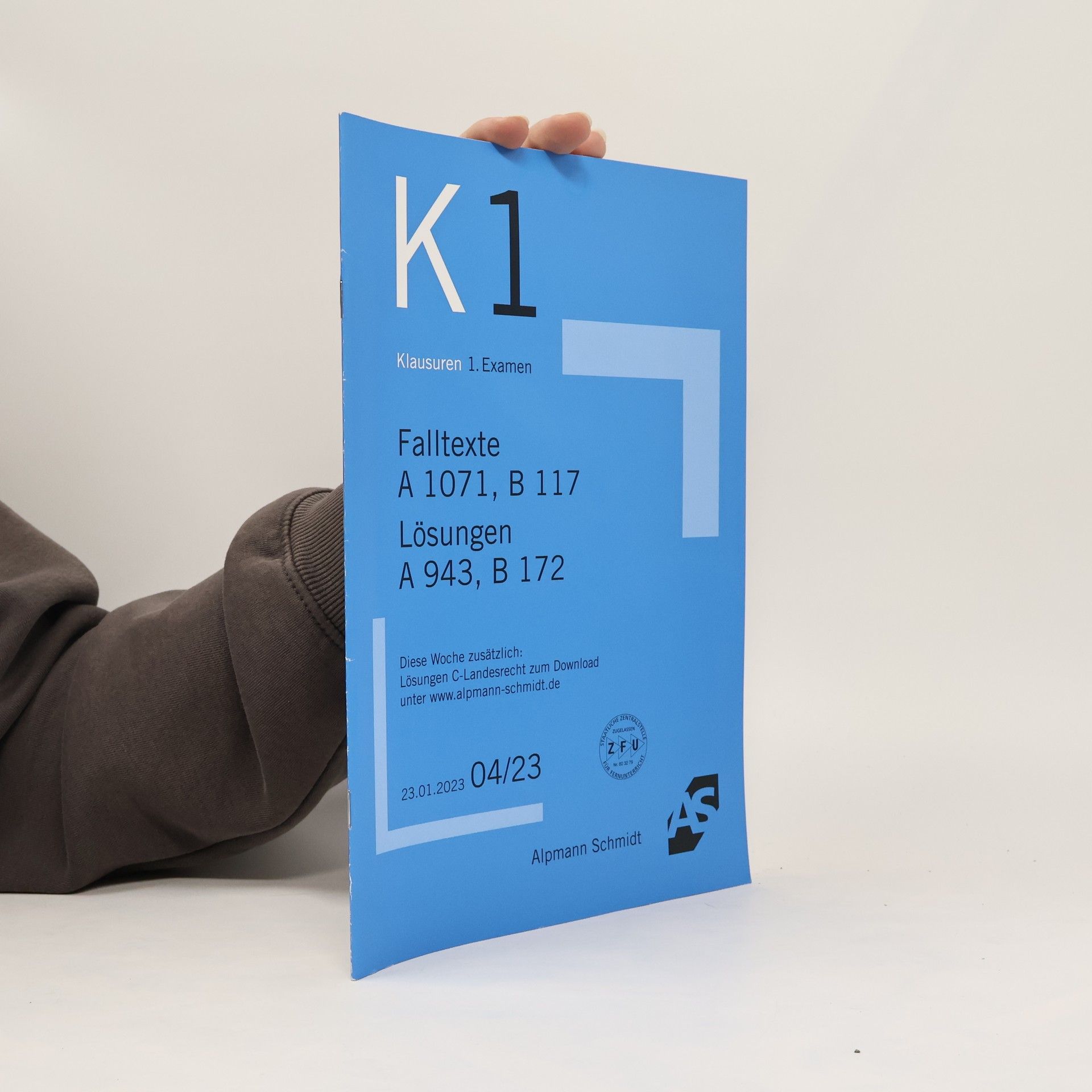 Autorenkollektiv K 1. Falltexte A 1071, В 117 Lösungen A 943, В 172