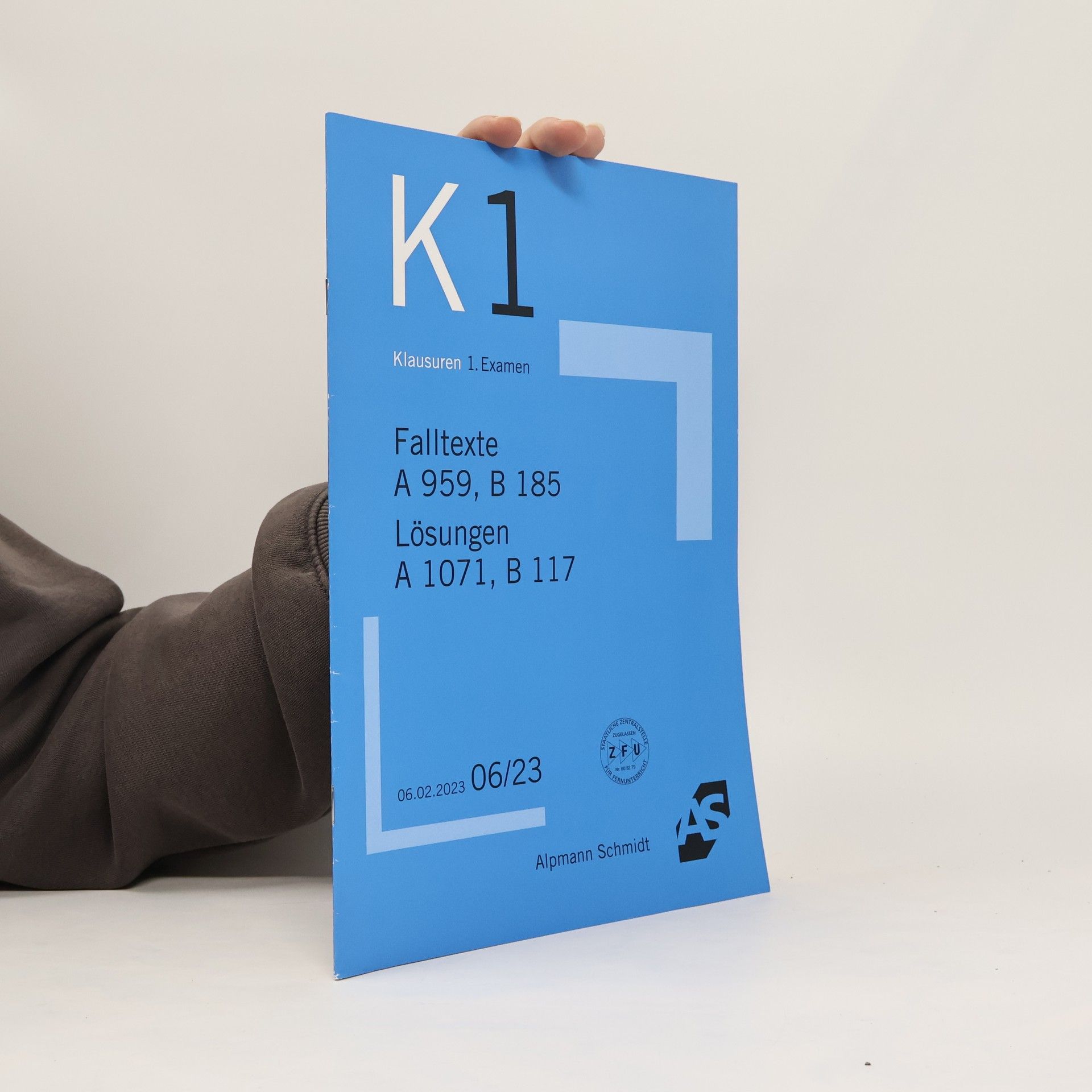 Autorenkollektiv K 1. Falltexte A 959, В 185 Lösungen A 1071, В 117