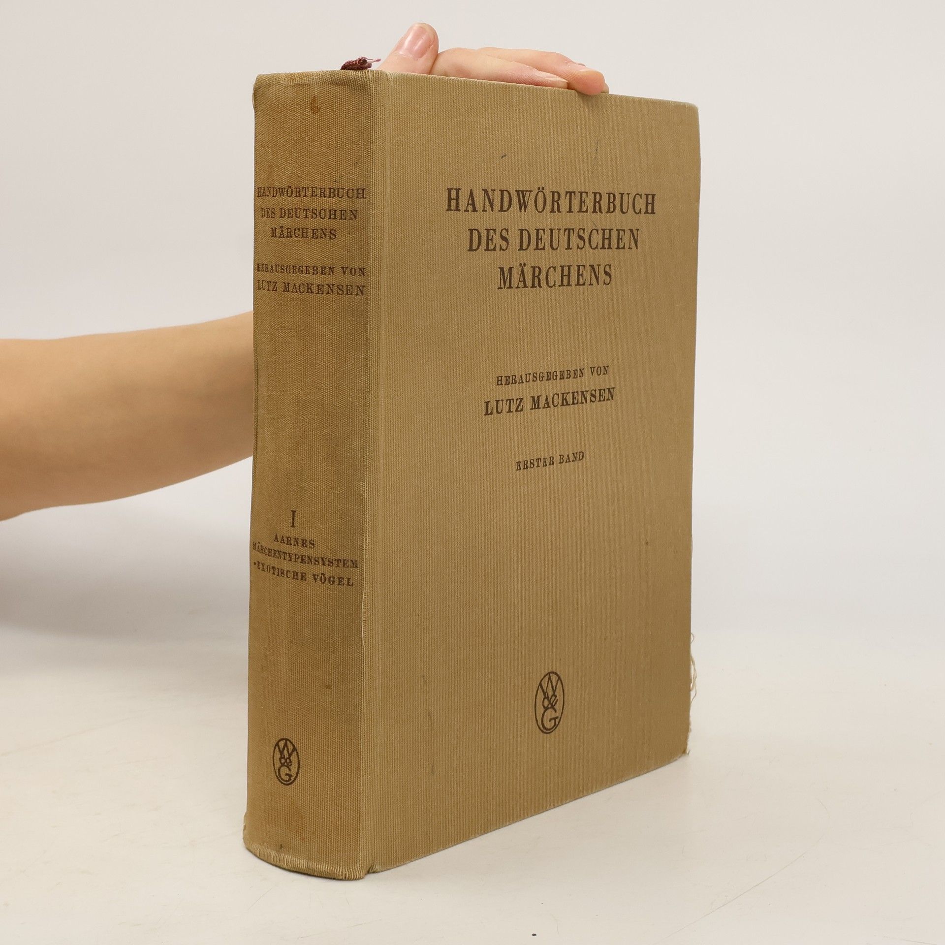 Johannes Bolte Handwörterbuch des deutschen Märchens I