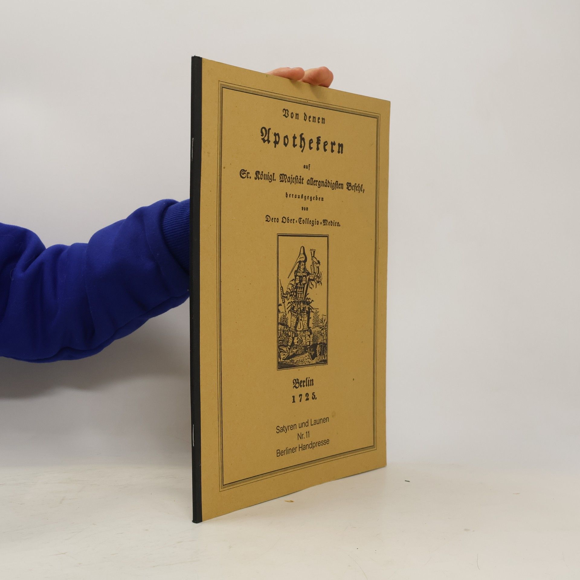 Von den Apothekern auf Sr. Königl. Majestät allergnädigsten Befehl