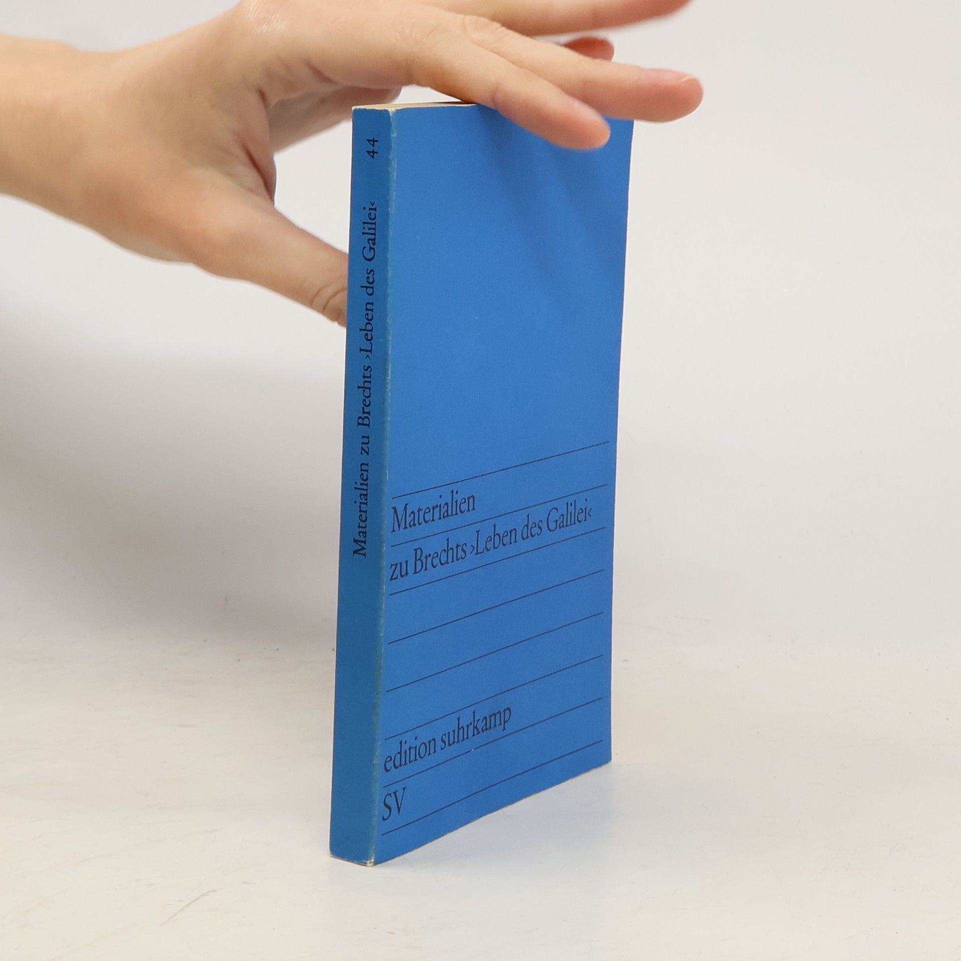 Werner Hecht Materialien zu Brechts "Leben des Galilei"