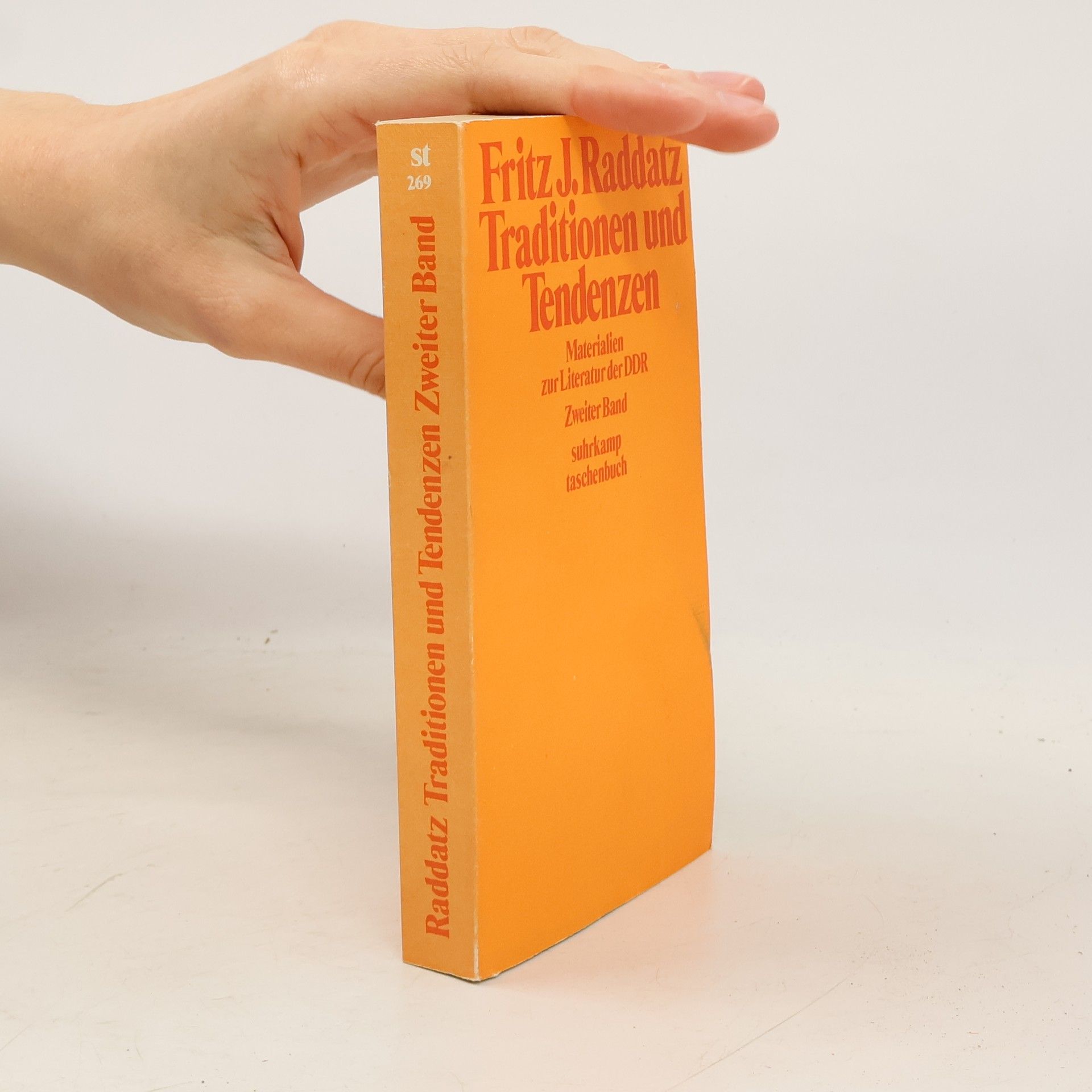 Fritz J. Raddatz Traditionen und Tendenzen