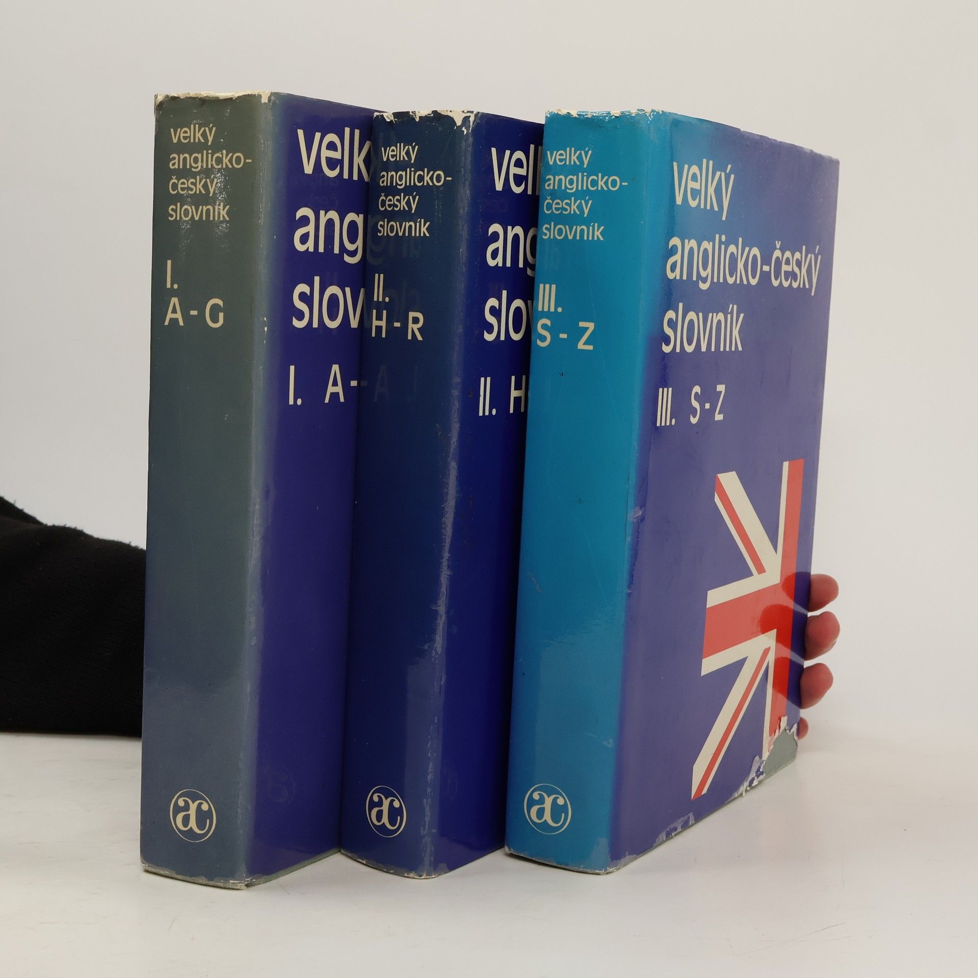 Karel Hais Velký anglicko-český slovník I. A-G; II. H-R; III. S-Z