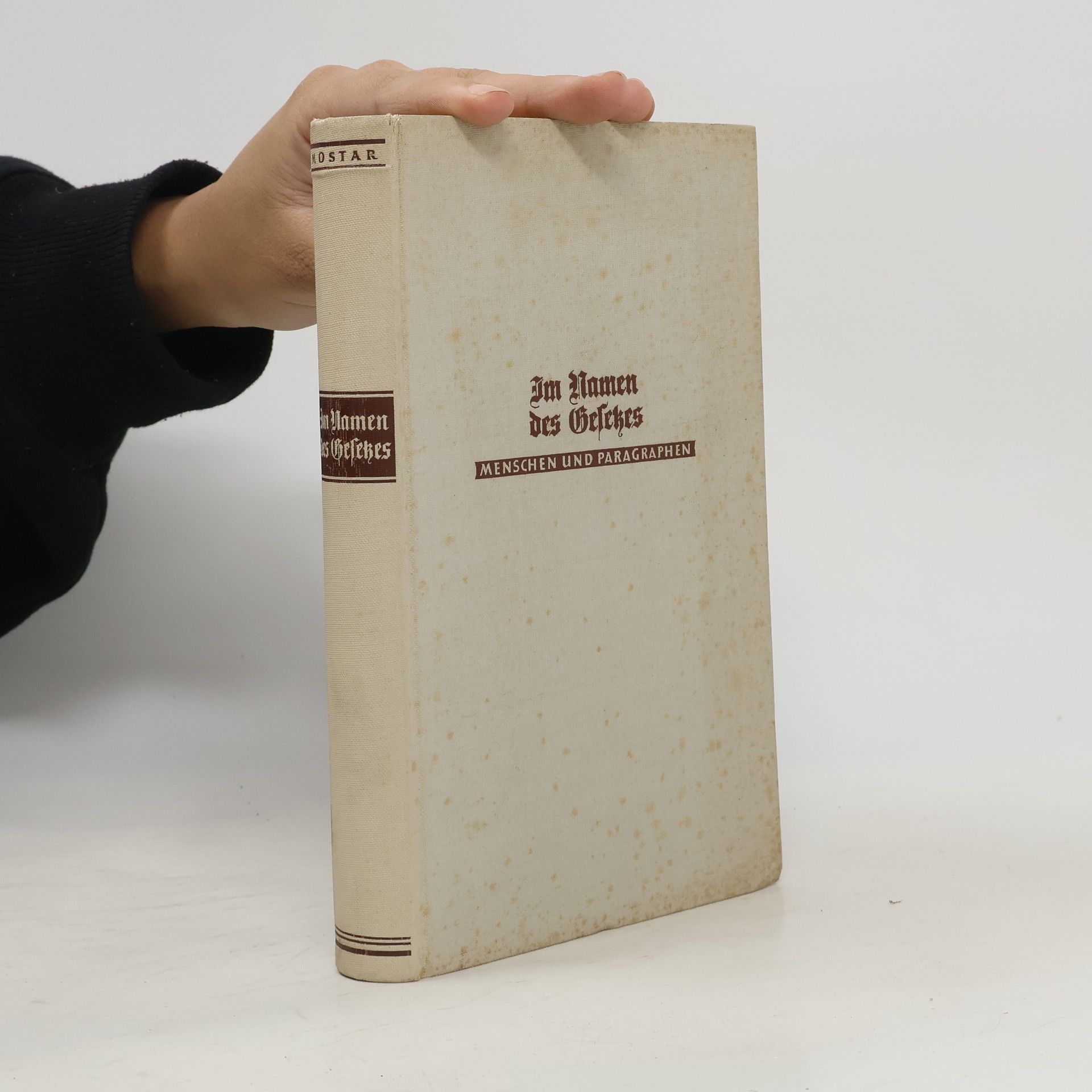 Gerhardt Herrmann Mostar Im namen des Gesetzes