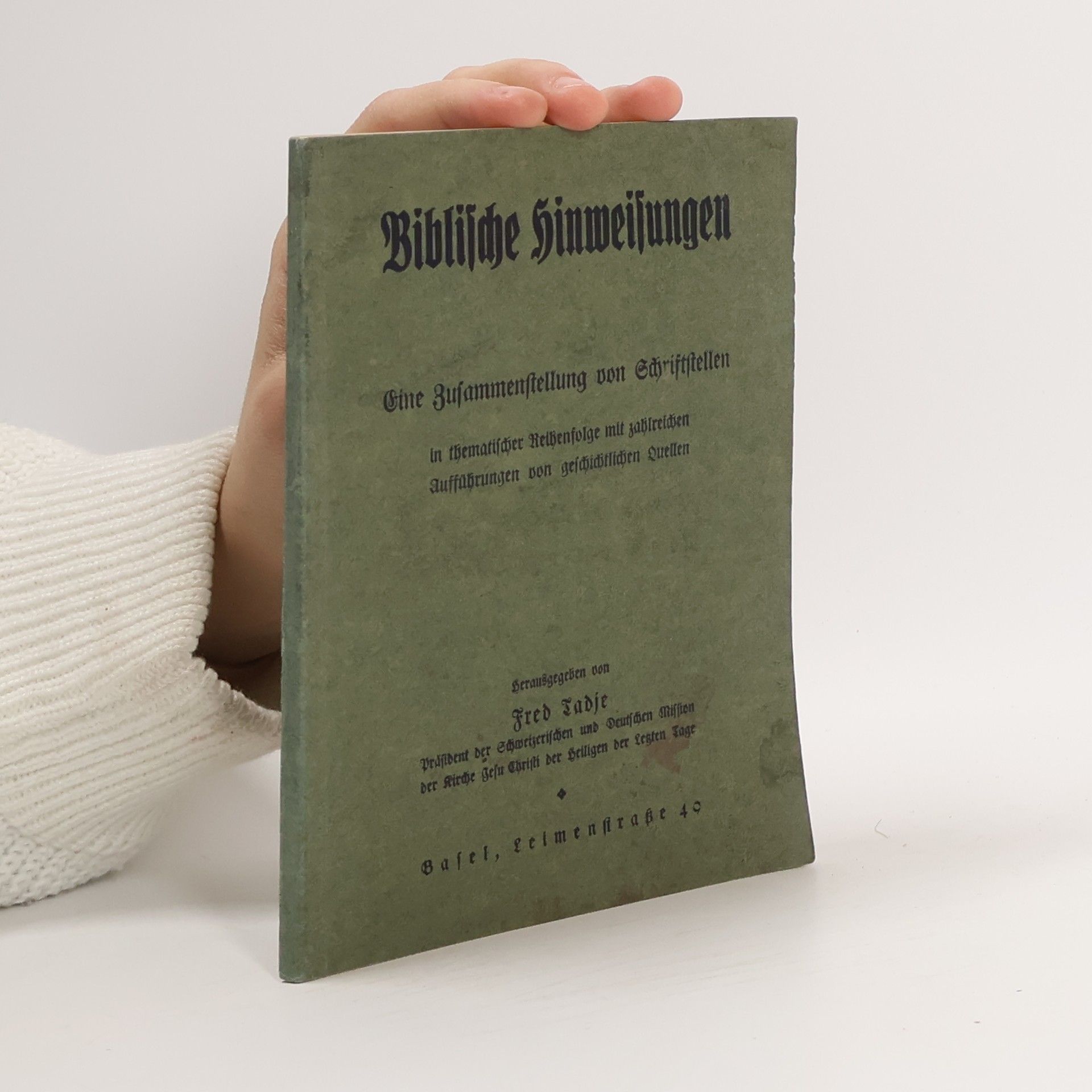 Fred Tadje Biblische Hinweisungen