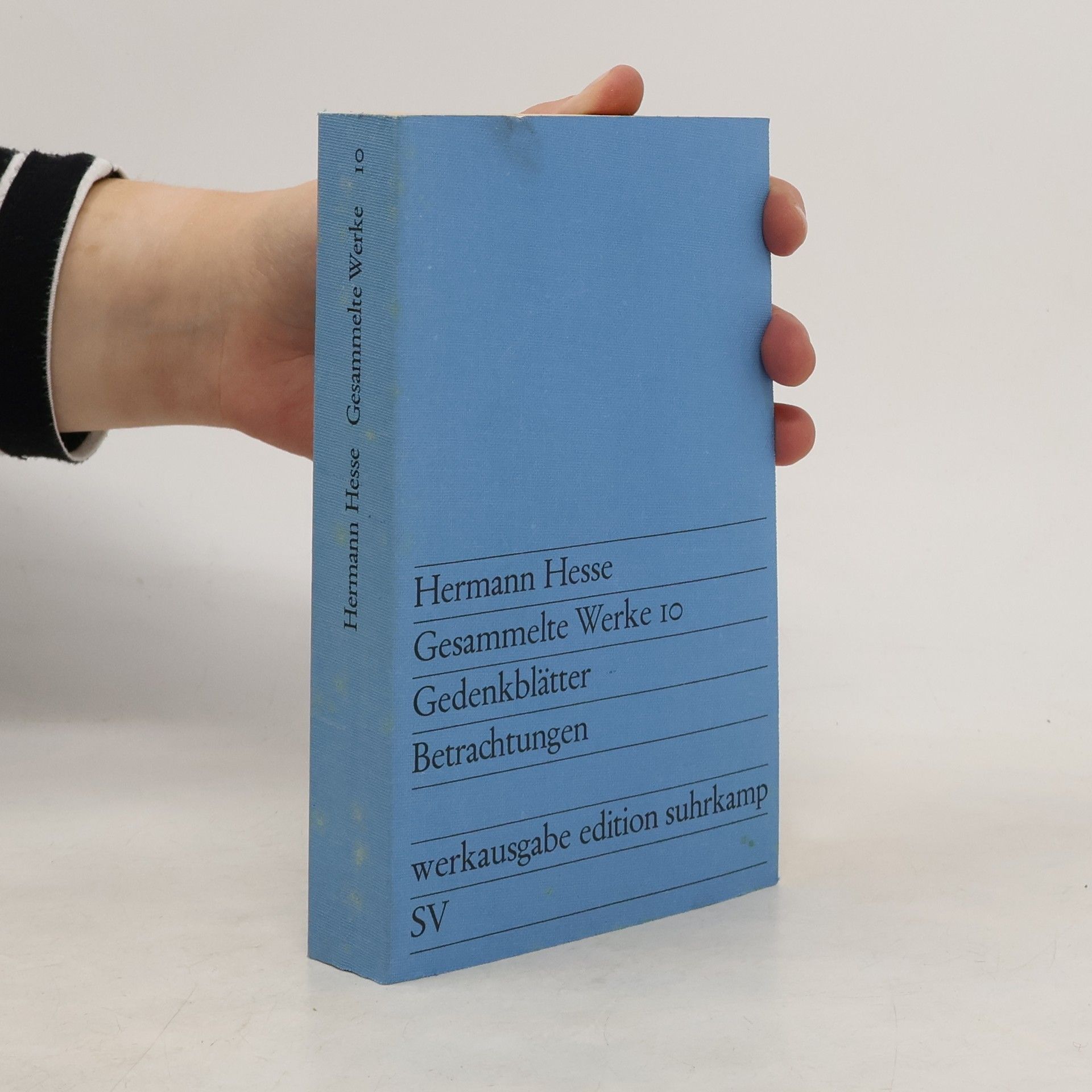 Hermann Hesse Gesammelte Werke 10: Gedenkblätter, Betrachtungen