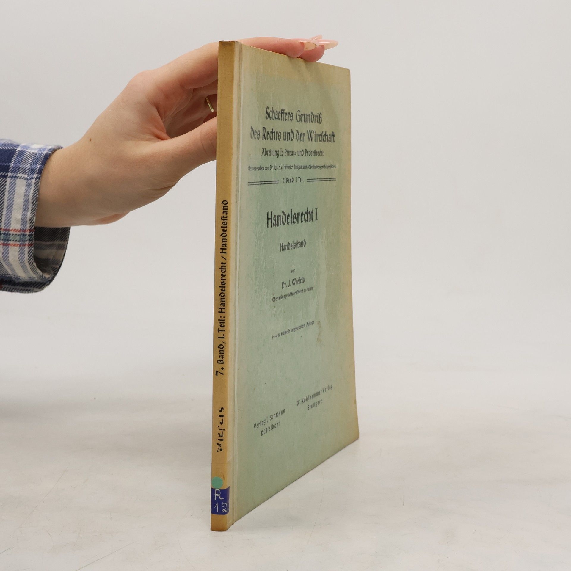 Josef Wiefels Handelsrecht I