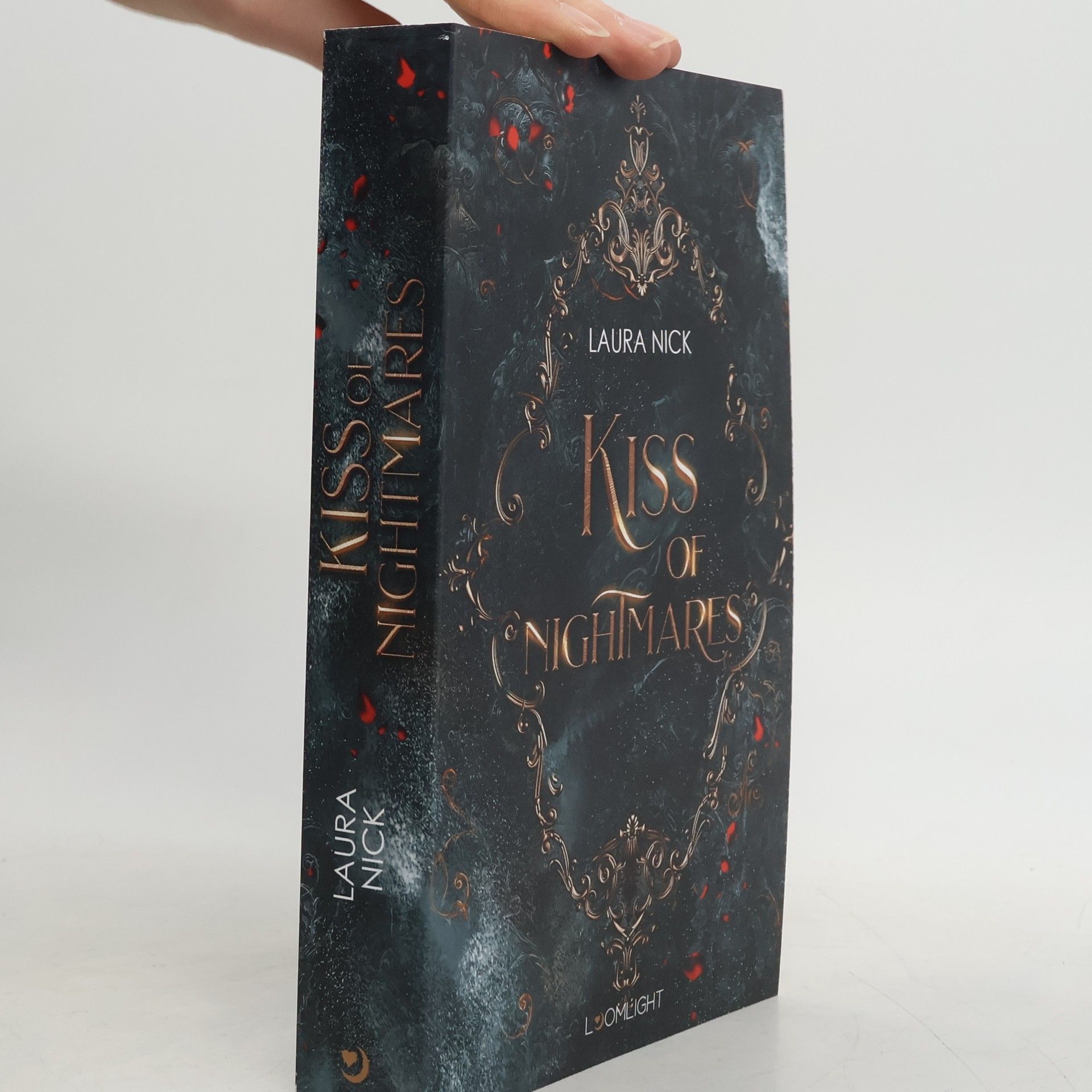 Laura Nick Kiss of Nightmares. Vampire Royalty meets Dark Academia