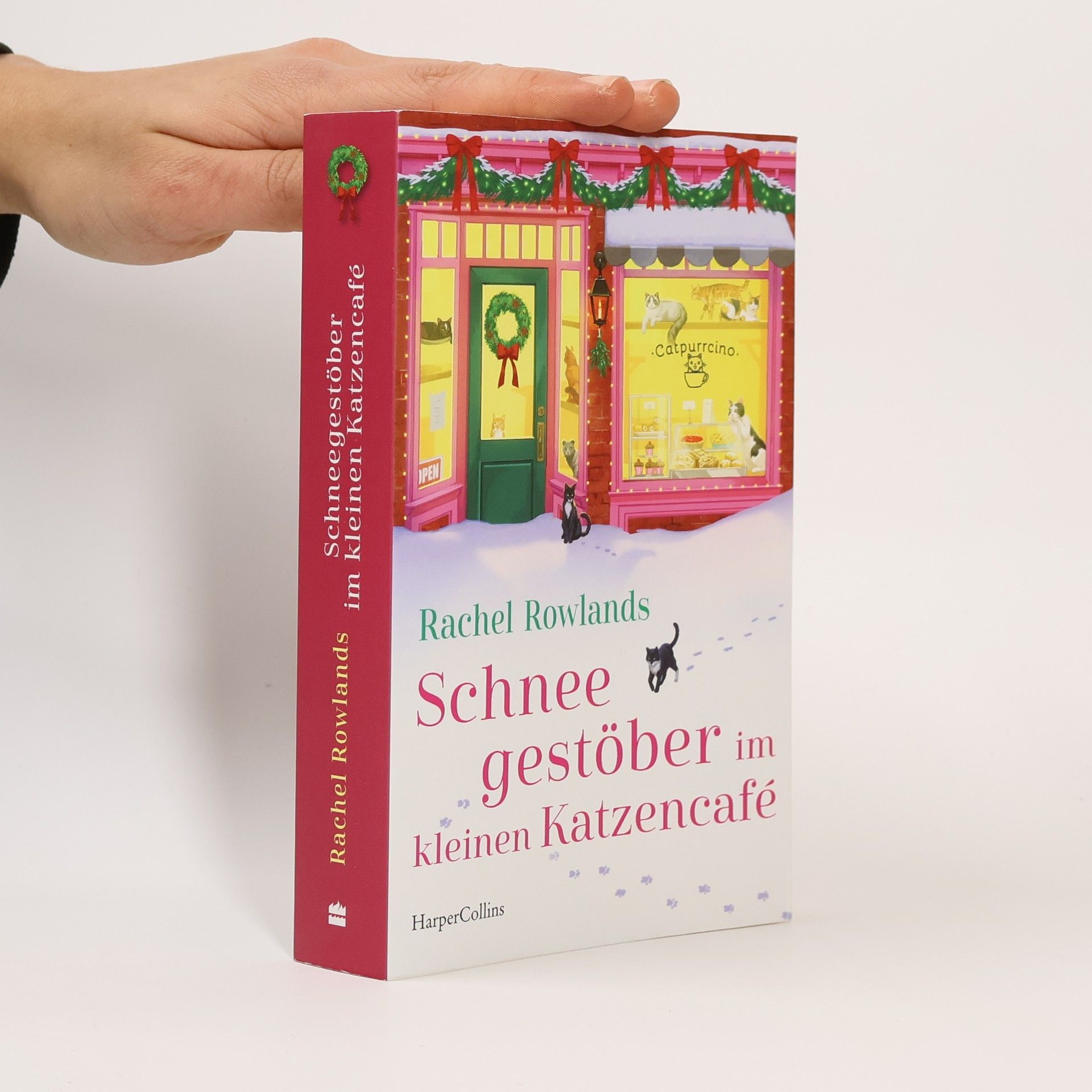 Rachel Rowlands Schneegestöber im kleinen Katzencafé