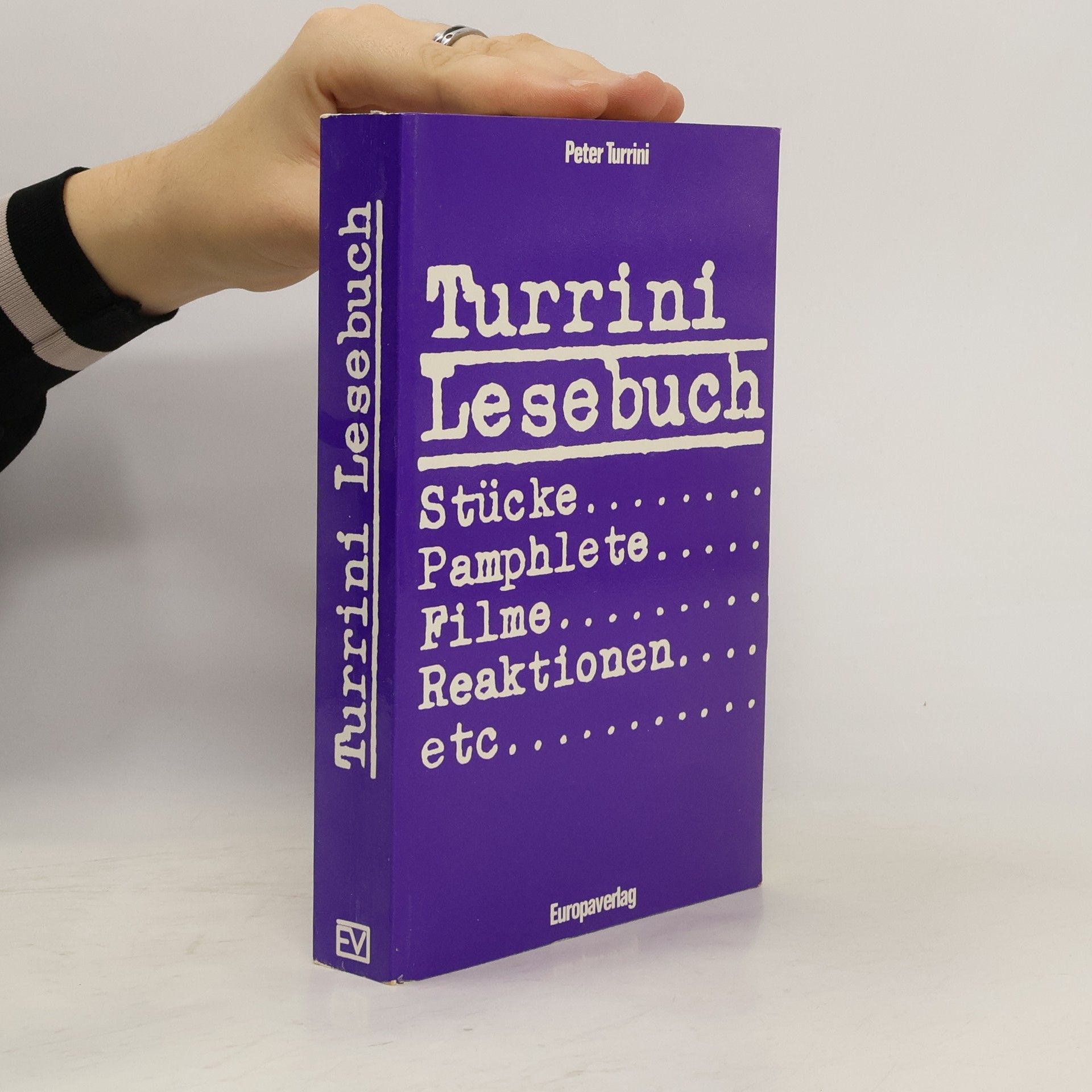 Peter Turrini Turrini Lesebuch