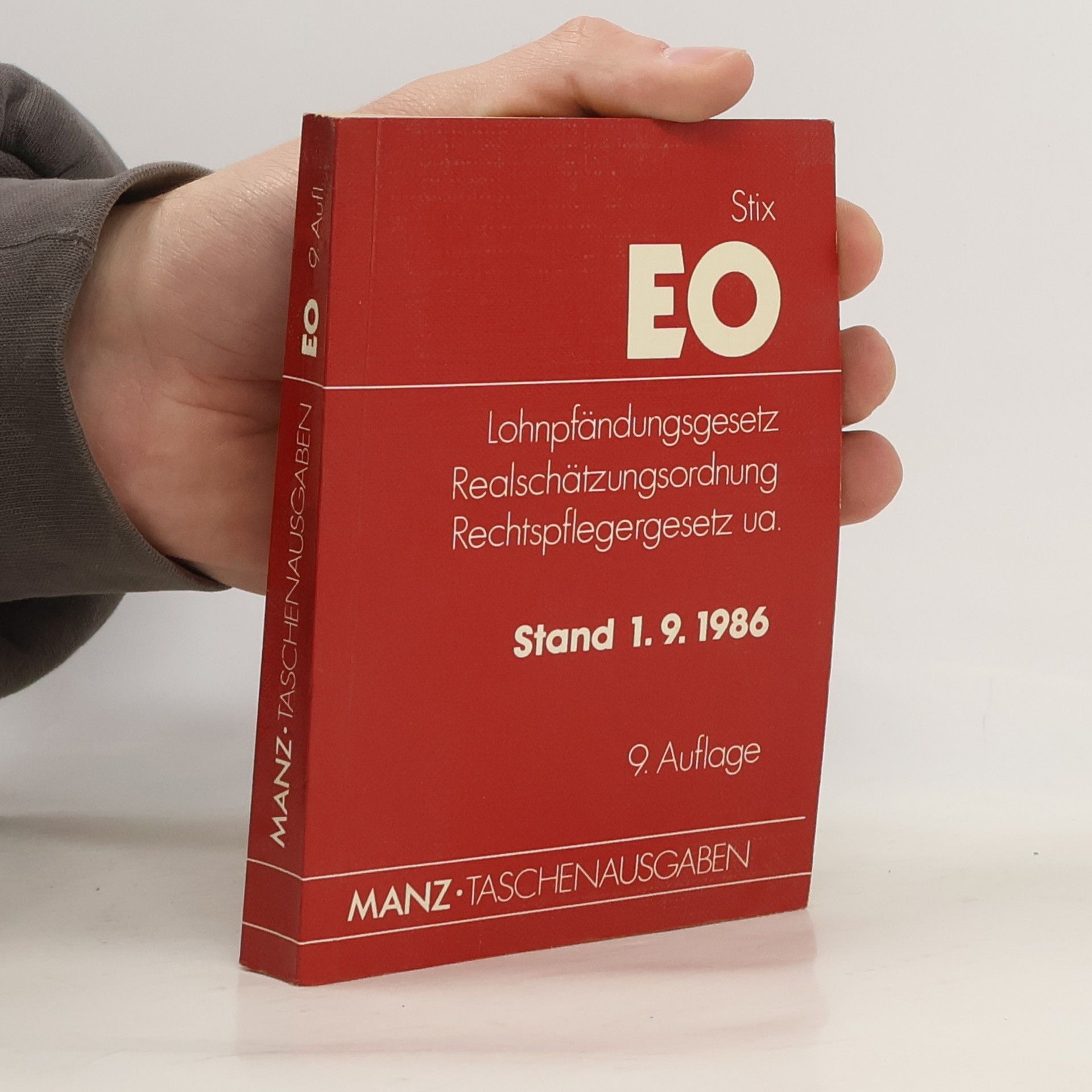 Leopold Stix Exekutionsordnung